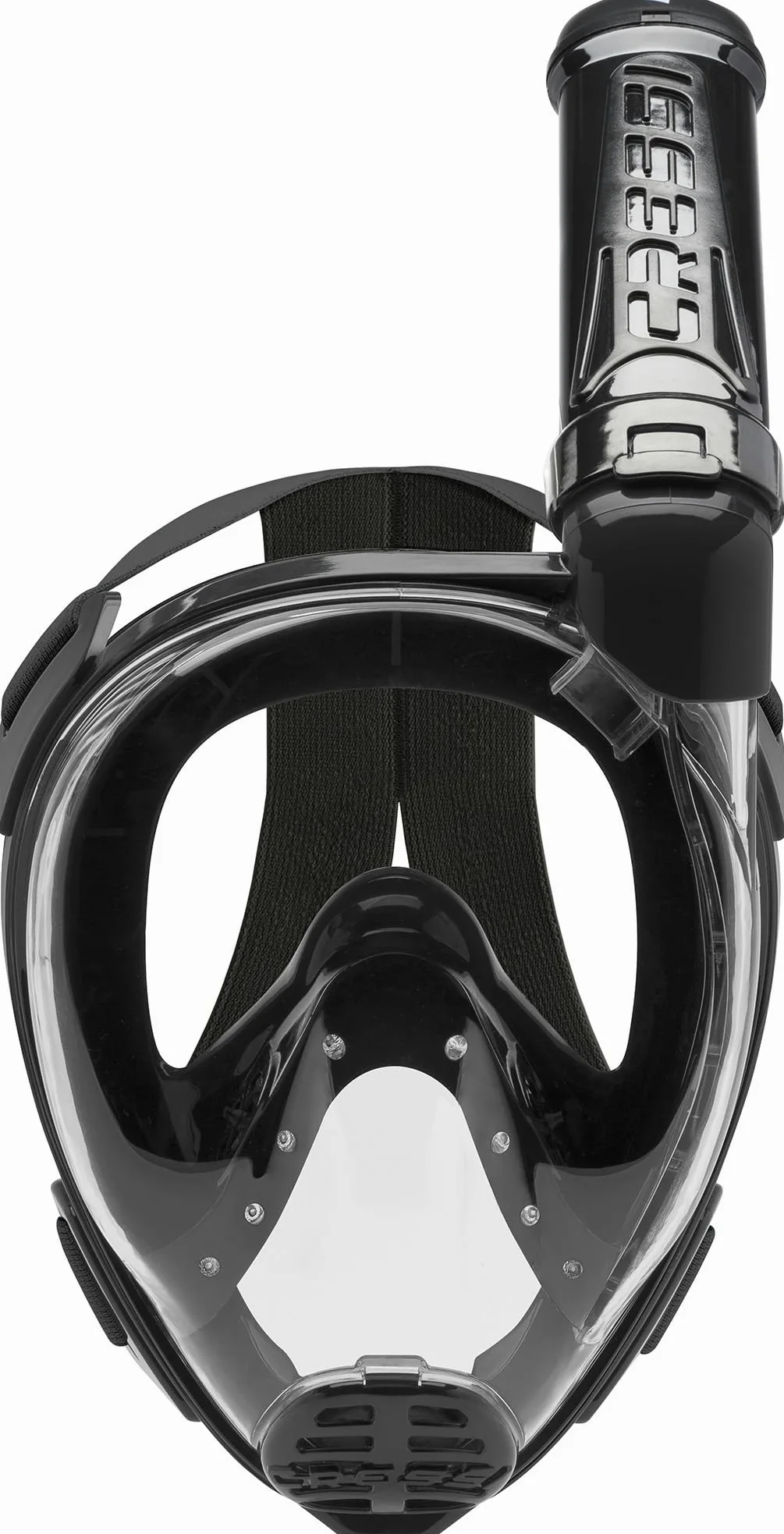 CRESSI Baron+Tonga Combo - Set Máscara Integral Baron, Visión Amplia, Sistema Antivaho, Respiración Fácil+Aletas Tonga Ajustable Ligeras