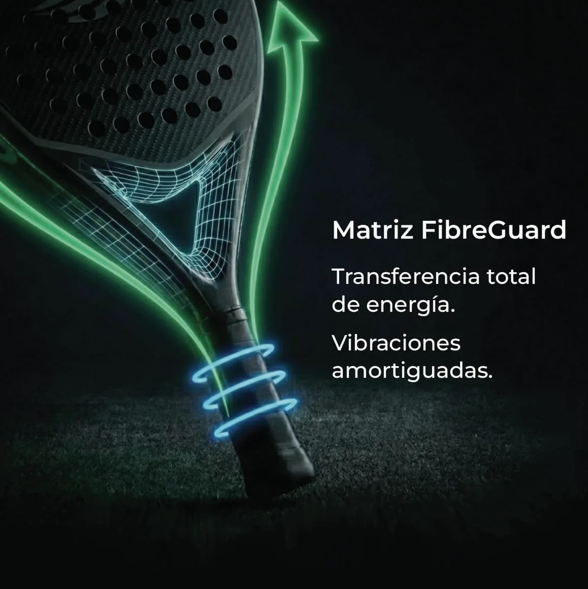Pala Padel - Marco y Superficie de Fibra de Carbono en Forma de lágrima | Núcleo de Espuma EVA, Estructura Ligera de Control y Potencia + Padel Raqueta Funda | 2 años de garantía