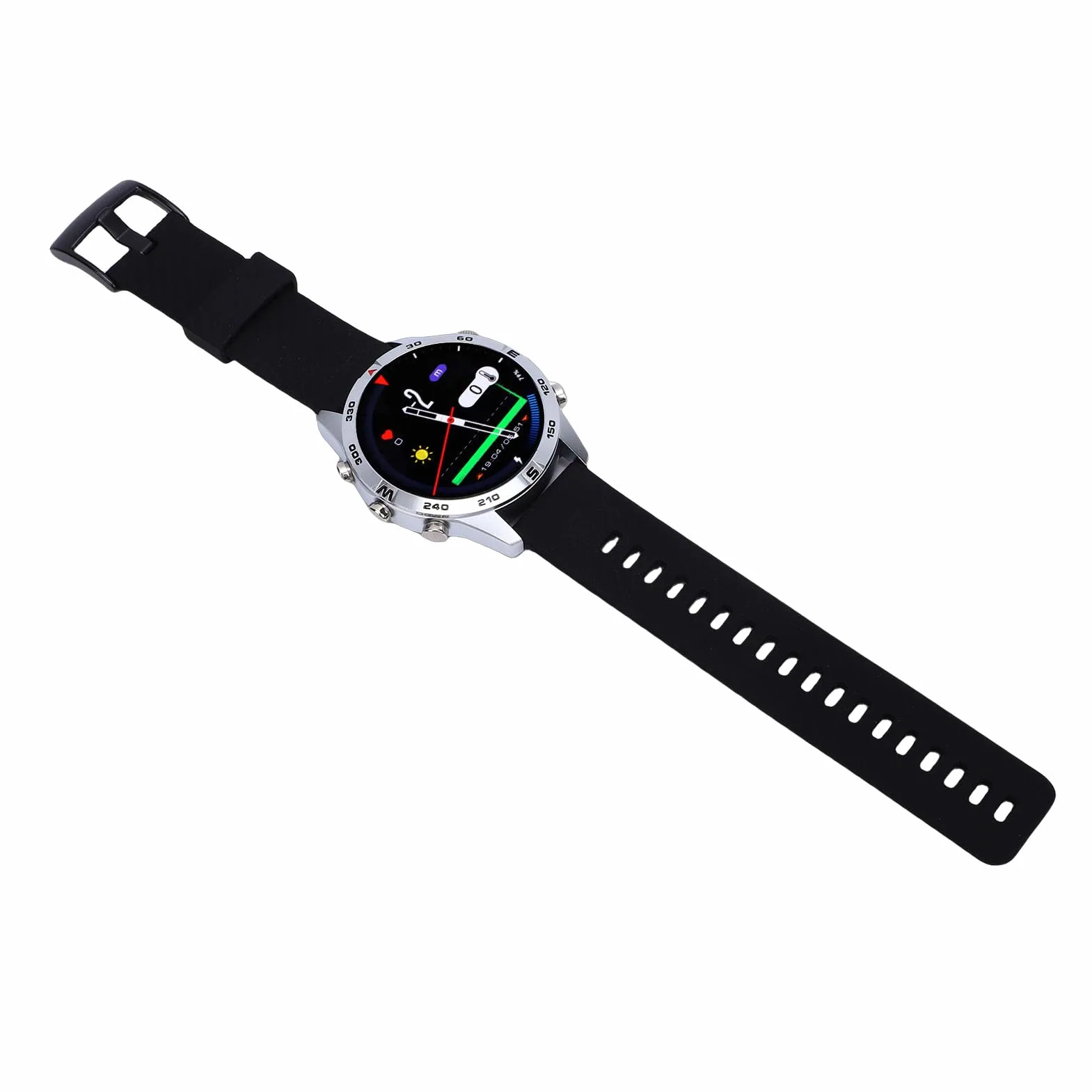 Bewinner Reloj Inteligente de Buceo Reloj de Buceo Profesional Impermeable para Hombres con Barómetro con Sensor de Profundidad para Nadar Senderismo, Pantalla de Silicona de