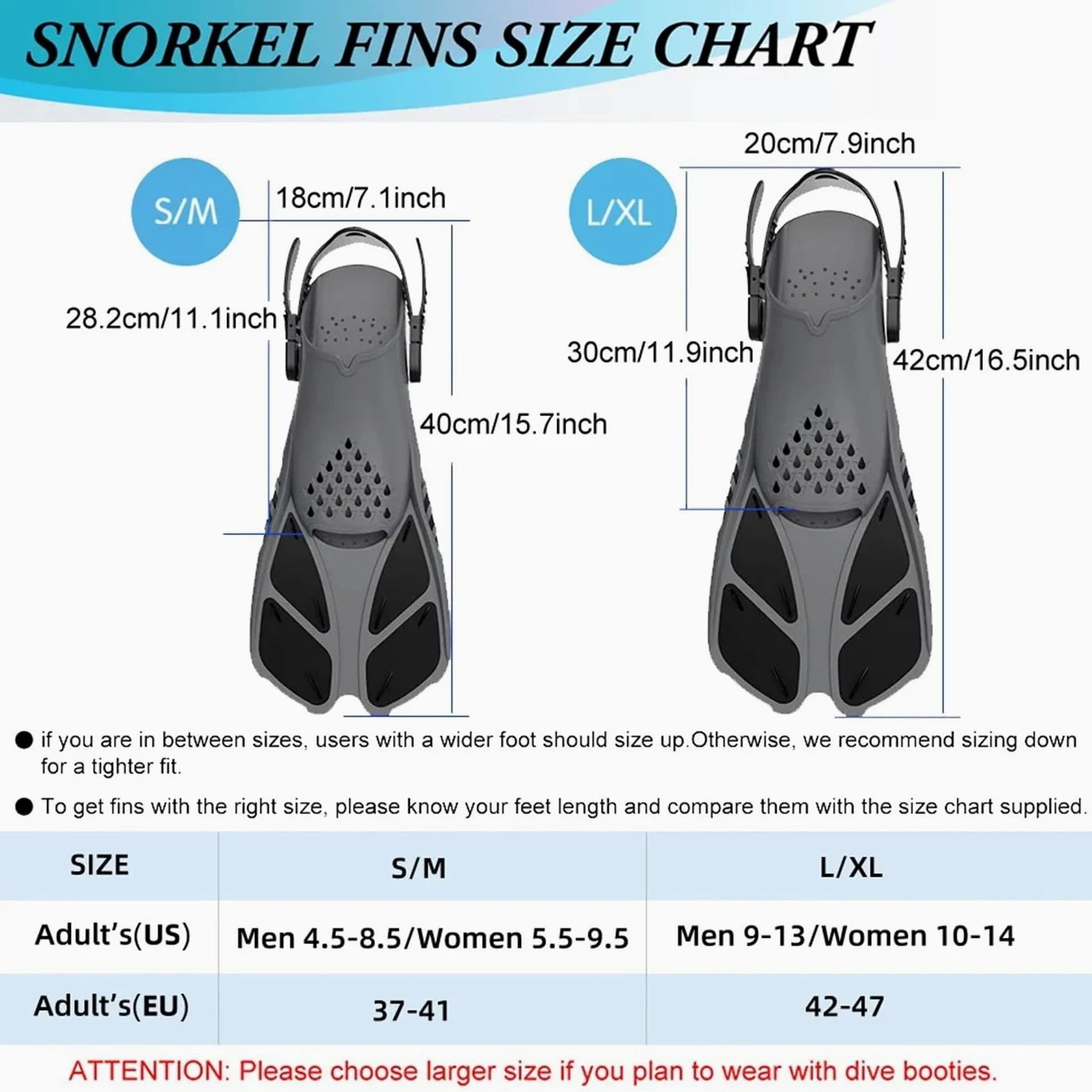Aletas Buceo Aletas de snorkel con hebillas ajustables, aletas de natación, zapatos de buceo cortos de silicona, tacón abierto, tamaño de viaje, adultos, hombres y mujeres Aletas De Buceo(Black,S/M)