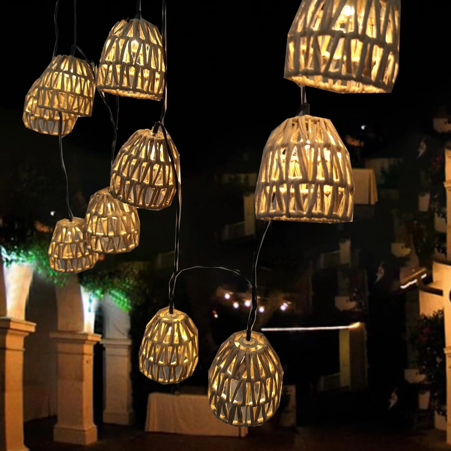 Guirnaldas Luces Exterior Solar Led 3.6m Cadena de Luz Solar para Jardin