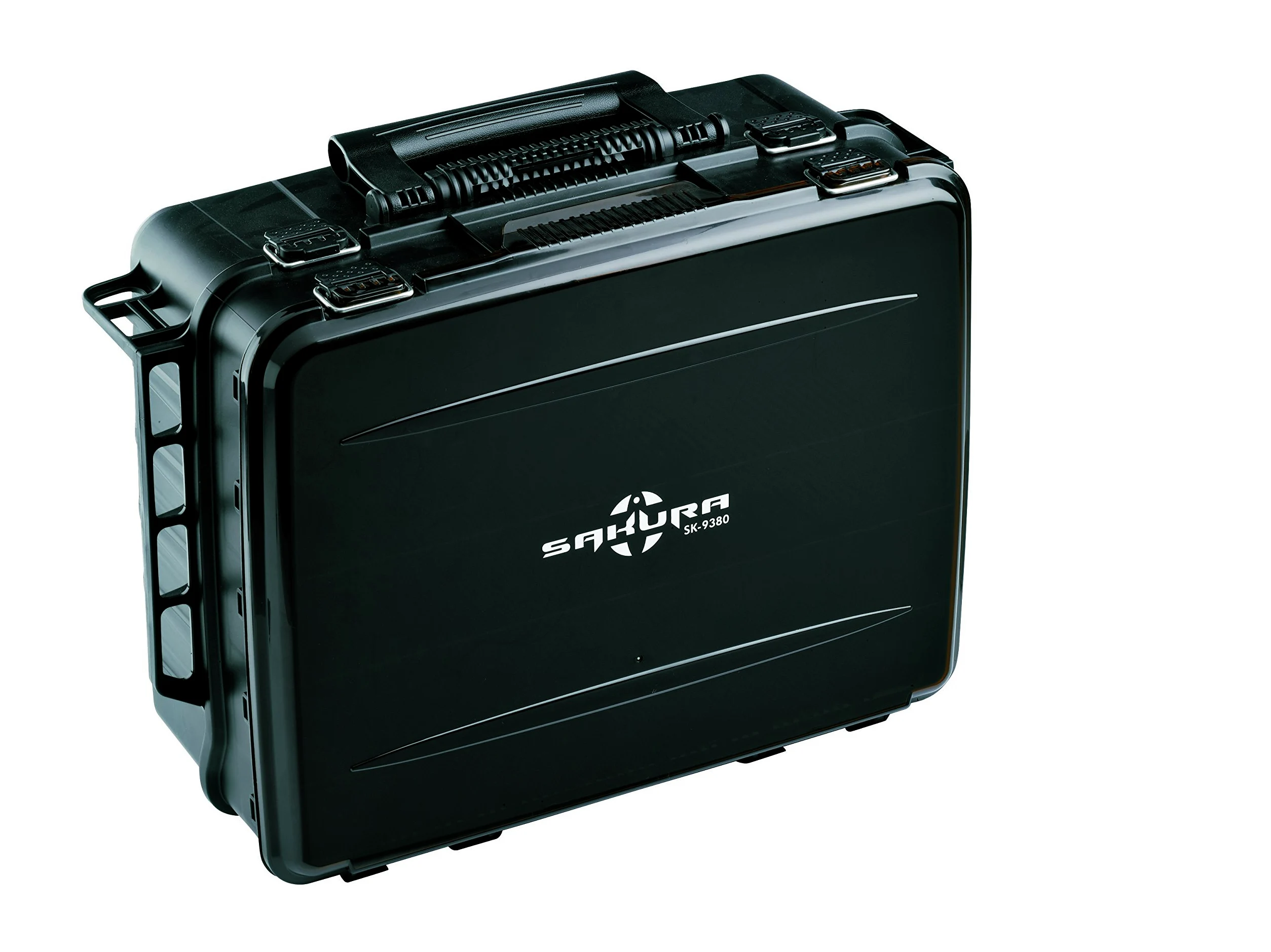 Sakura SK9380 - Caja para Aparejos de Pesca, Color Negro