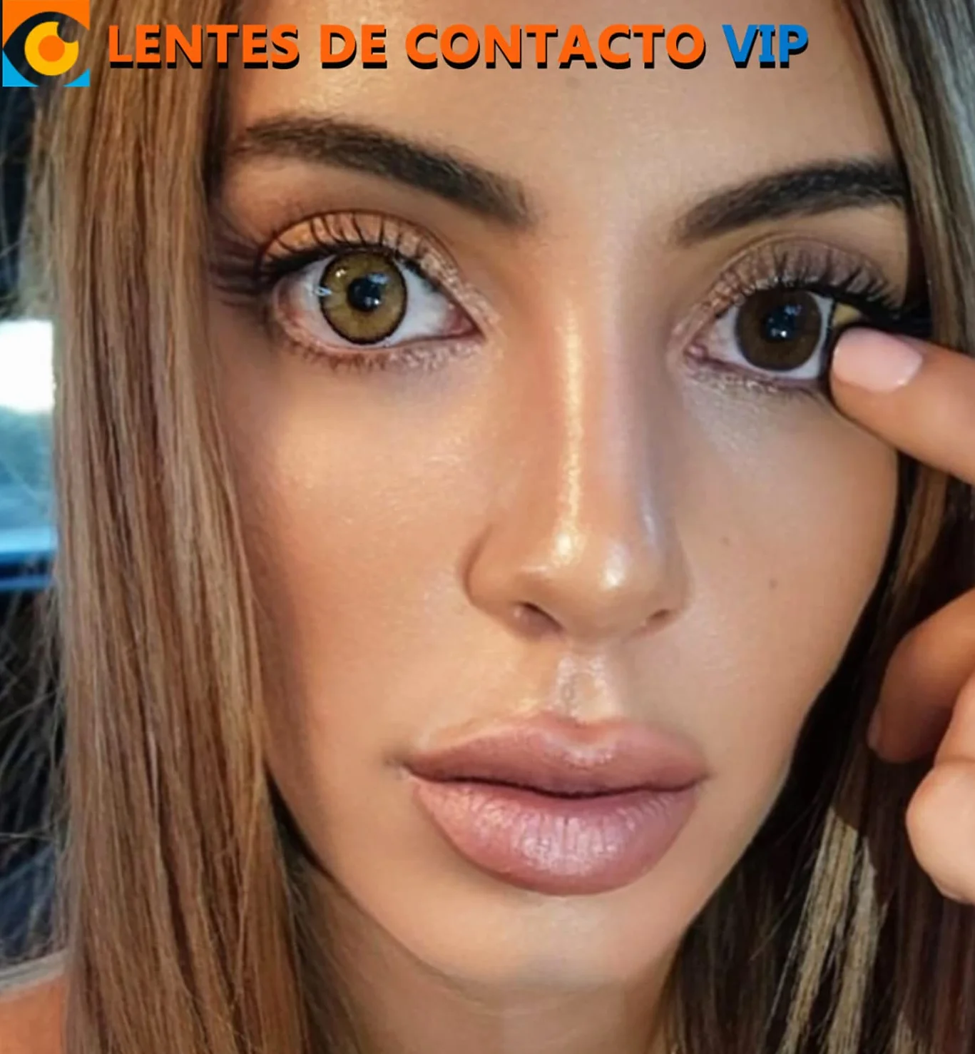 Lentillas de Contacto Color Miel Duración 1 Año Kit Accesorios Color Sevilla VIP 2 Piezas