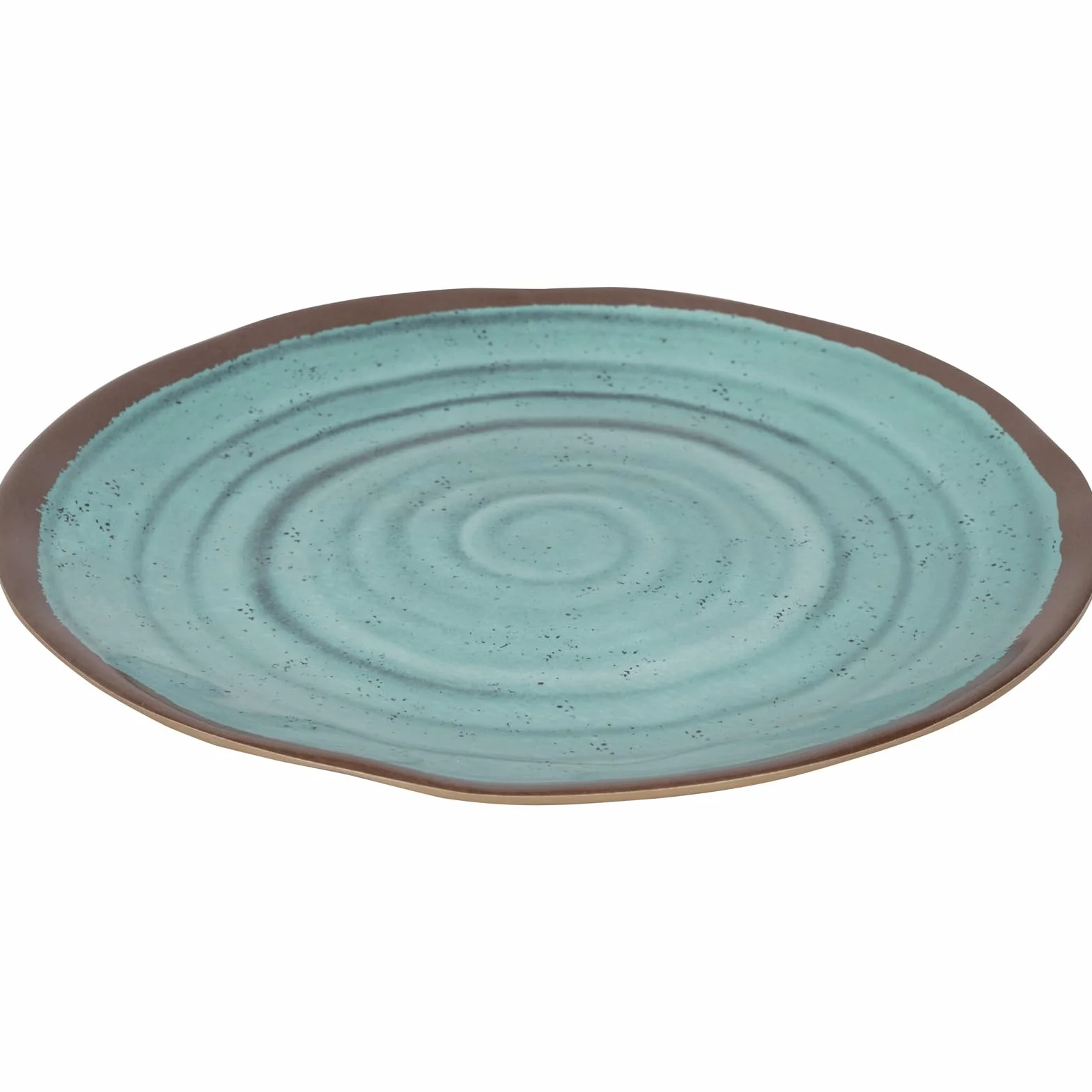 Bo-Camp - Vajilla - 100% melamina - 12 Piezas - Halo - Agua/Terracota