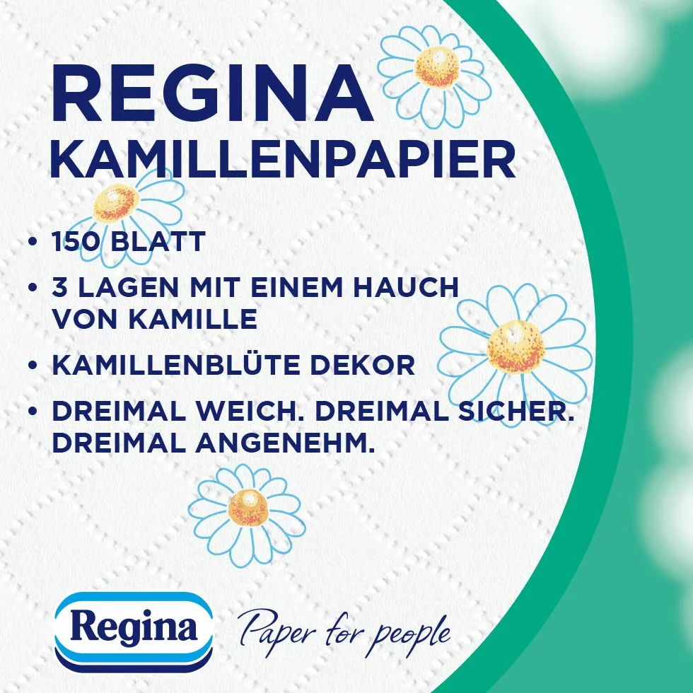 Regina Papel Higiénico 3 Capas Manzanilla 56 Rollos 150 Hojas FSC