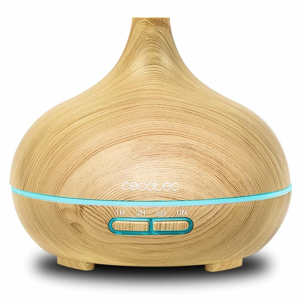 Cecotec Pure Aroma 300 Humidificador Ultrasónico y Difusor de Aromas 10W 300ml Temporizador 6h 7 Colores LED