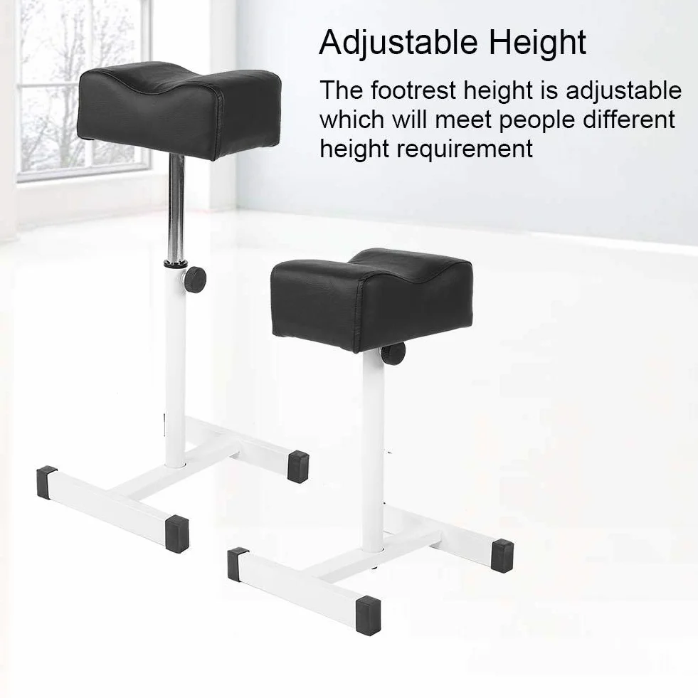 Taburete reposapiés ajustable para pedicura ergonómico salón spa