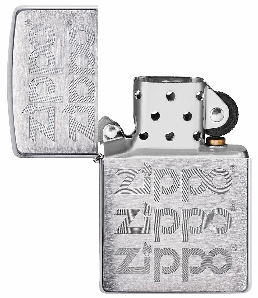 Zippo Encendedor a Prueba de Viento Recargable Cromo Cepillado