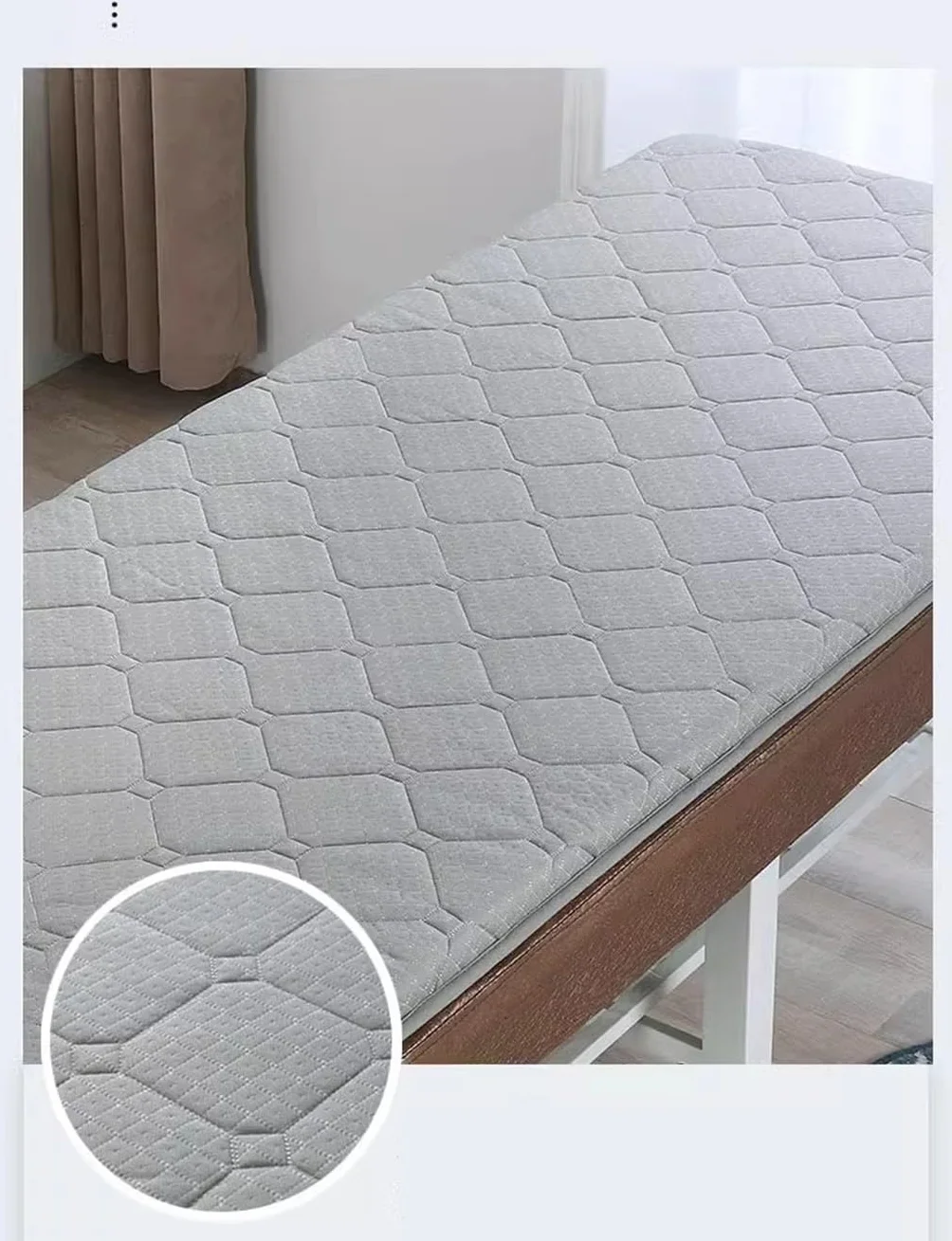 Memoria Espuma Masaje Colchón Topper SPA 185x70 cm Blanco