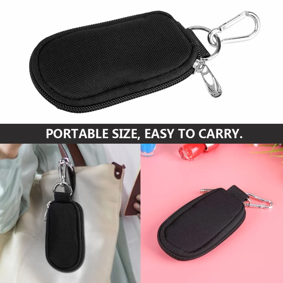 Estuche Organizador Portátil para Aceites Esenciales, 10 Compartimentos, Negro, Oxford, 2/3ML, 11.3x7x1cm