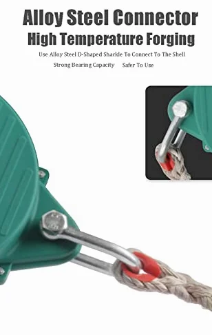 Cuerda de seguridad retráctil para protección contra caídas, línea de vida autorretráctil, dispositivo de protección personal para techos y construcción, capacidad de carga: 150 kg, 7 m (10 m)