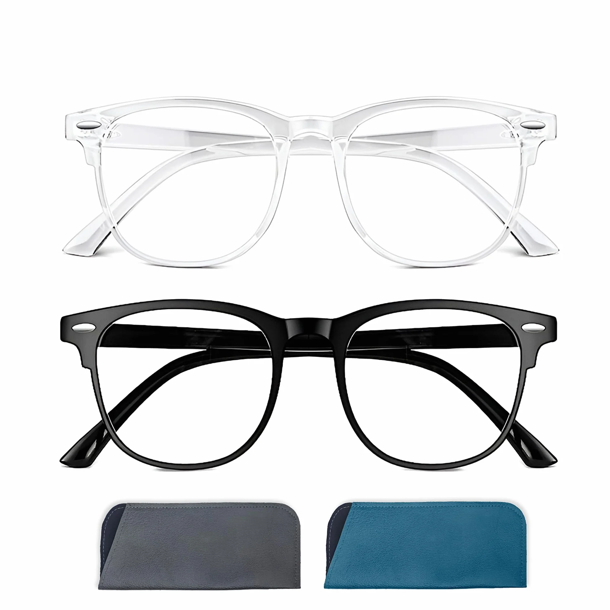 Solmoon Gafas Filtro Luz Azul Antifatiga Anti-Azules Gaming Lectura Lentes Antireflejo