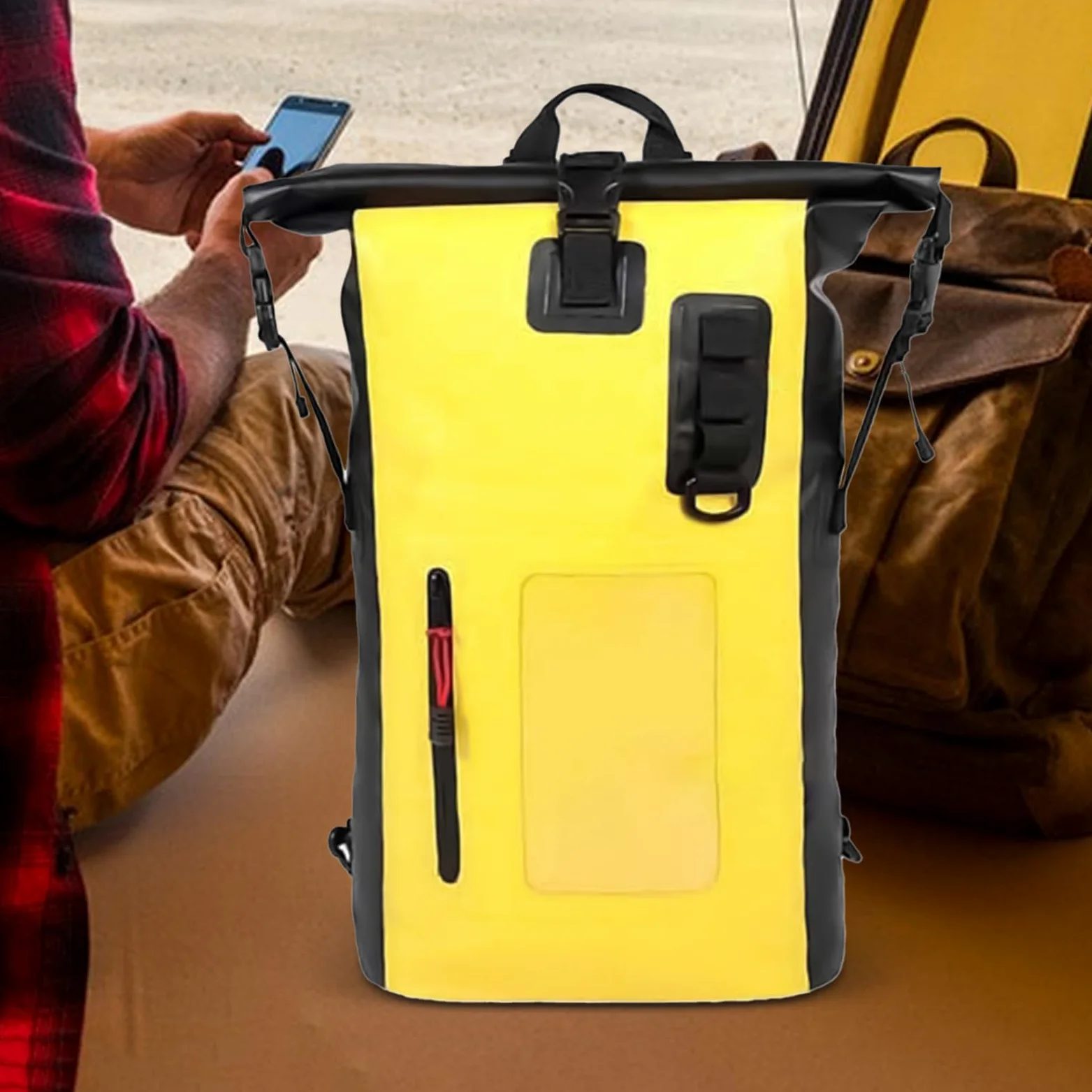 Bolsas Secas Estancas Impermeables Para Kayak Gran capacidad, paquete de 30 | Mochila Impermeable Con Cierre De Enrollar Para Viajes, Natación, Kayak, Camping Y En La Playa