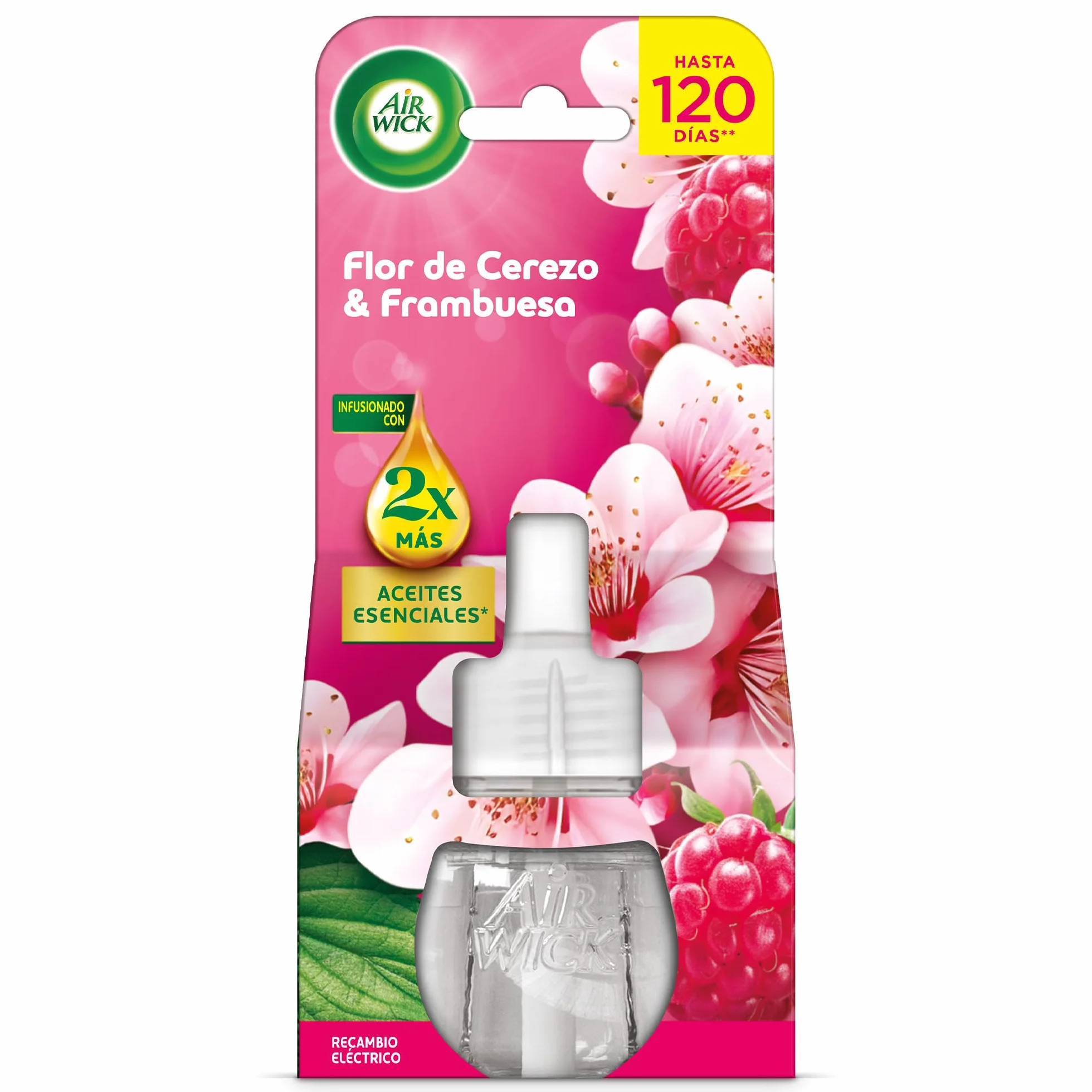 Air Wick Recambio Ambientador Eléctrico Flor de Cerezo Frambuesa