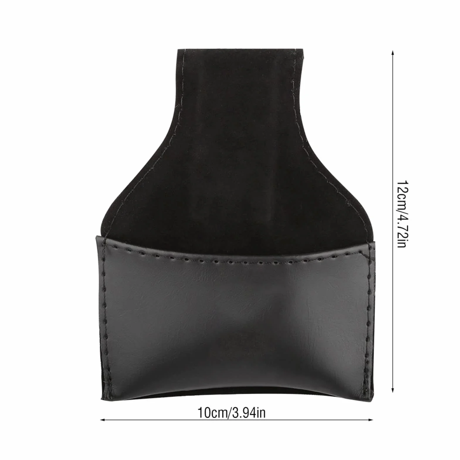 Agatige Billiard Chalk Holder, Portable PU Leather Chalk Holder with Clip Pouch Pool Cue Bag Portable Snooker Billiards Chalk Bag Pool Accessory, Black