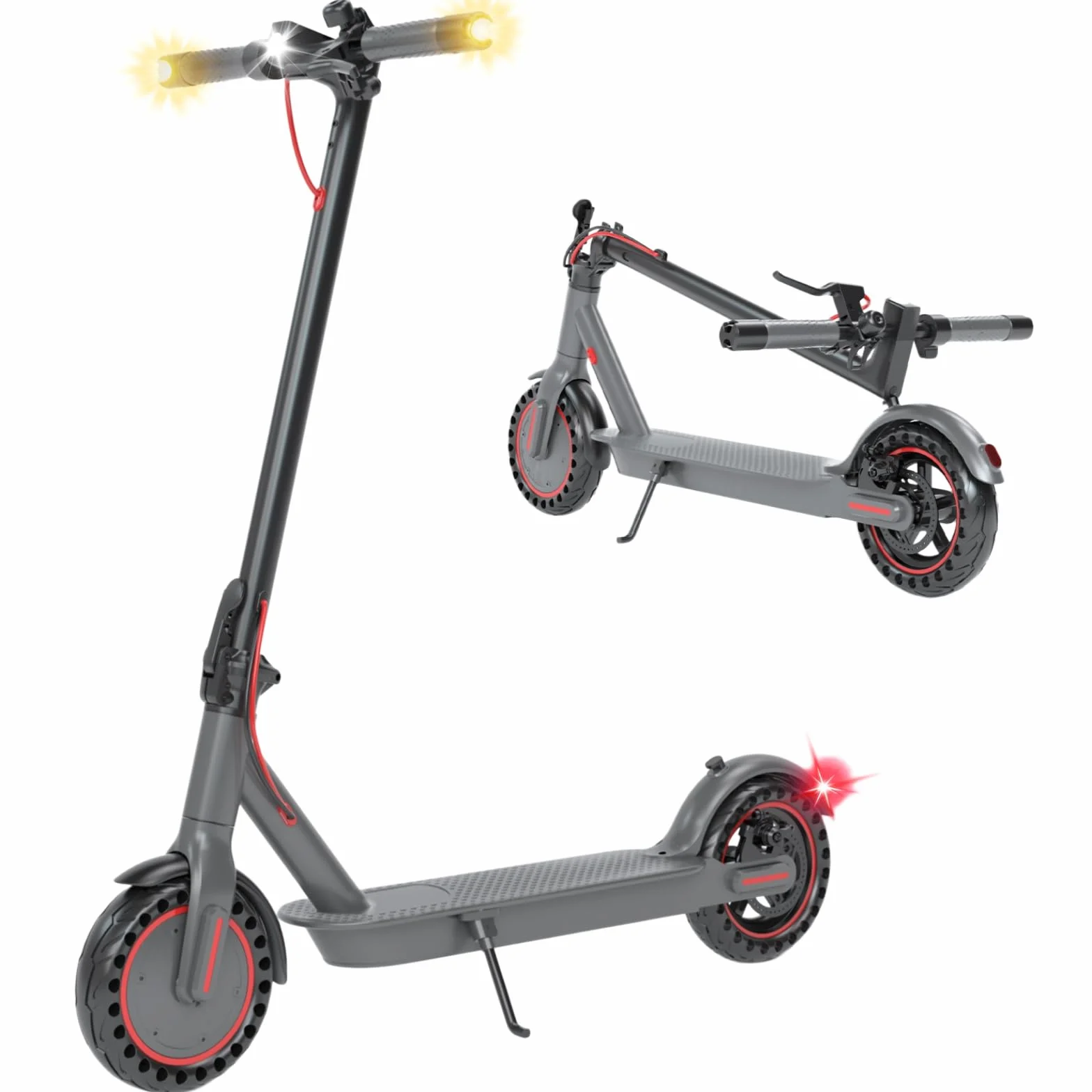 Patinete electrico, Motor de 350W, 25 KM/H, Alcance de 30 km, Patinete electrico Adultos, Plegable, neumáticos de 8,5", Pantalla LED y aplicación, Freno de Tambor.