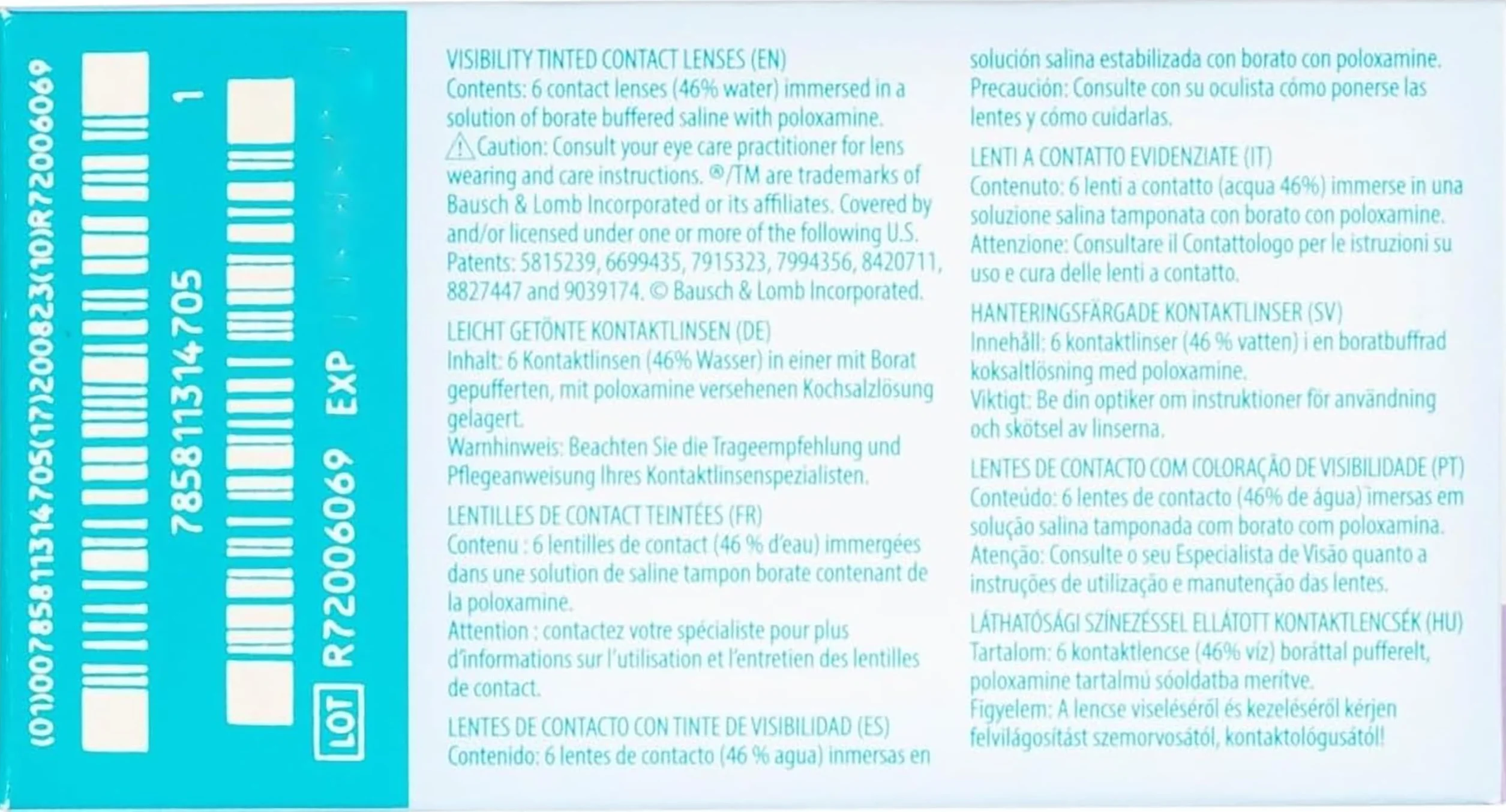 BAUSCH + LOMB ULTRA lentillas mensuales esféricas 6 unidades BC 8.7 DIA 14.20 -2.00