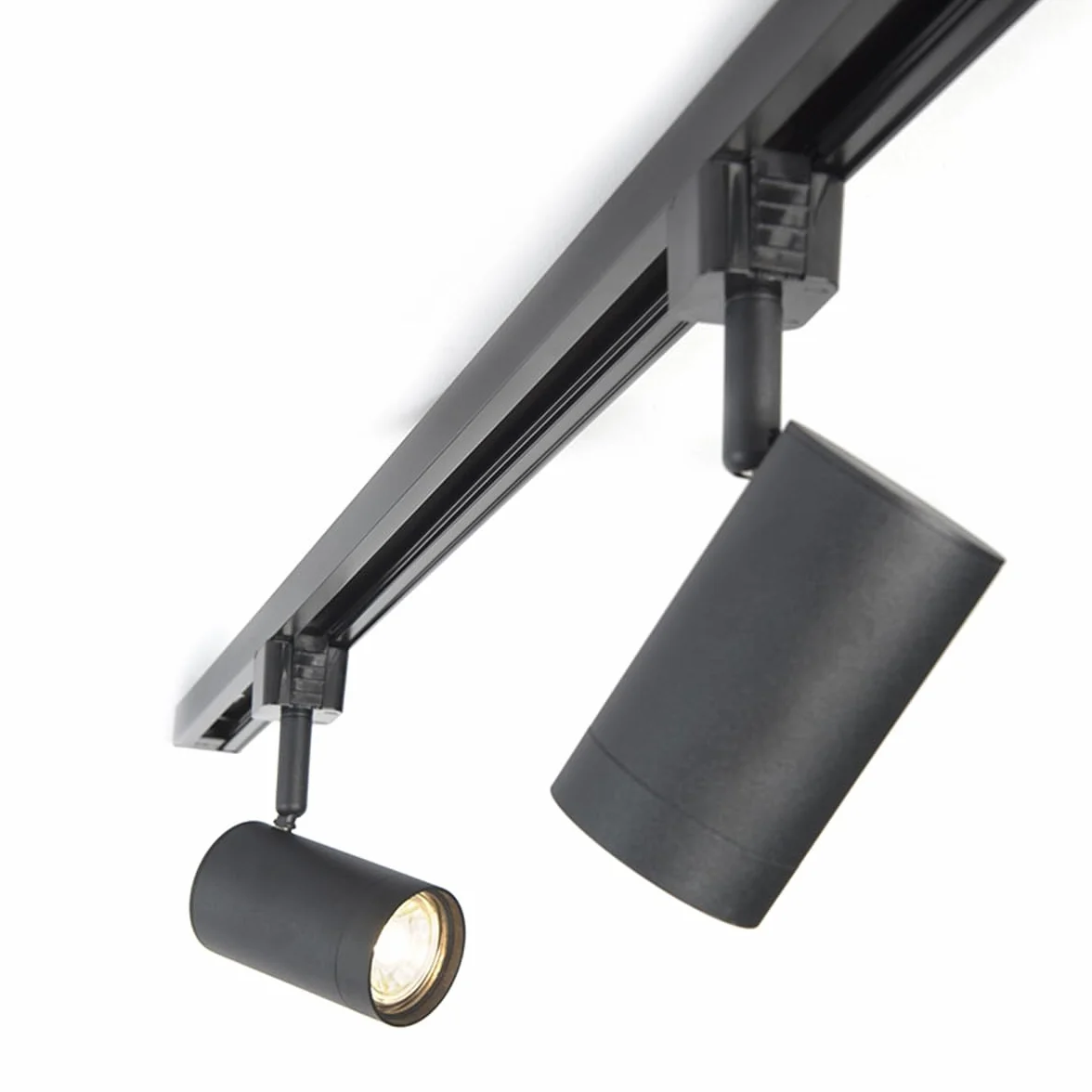 QAZQA Moderno railsysteem 6 spots zwart 1-fase 300cm LED Max 6x50W