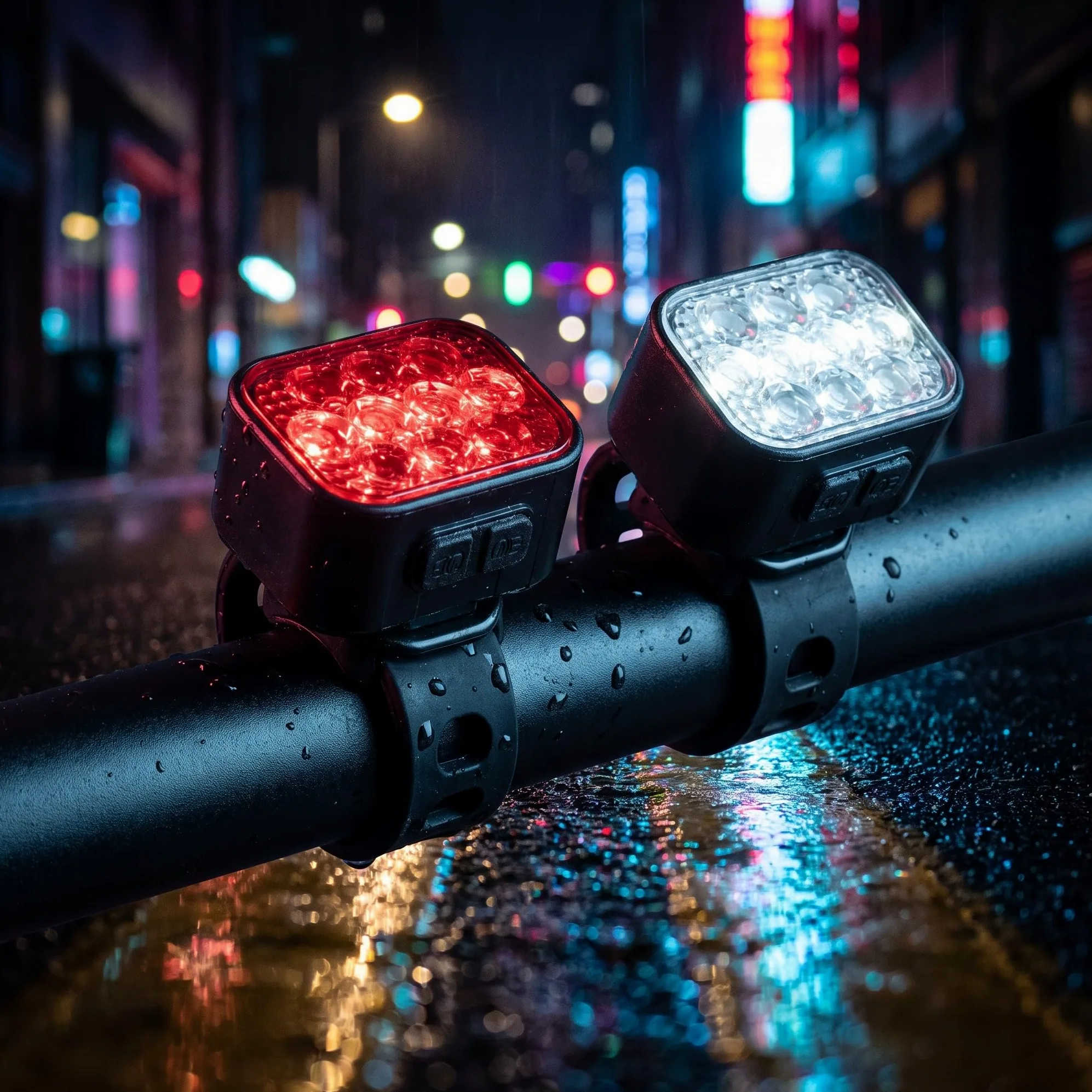 Zerodeko 1 Juego de Luces para Bicicleta Recargables por USB e Impermeables: LED superbrillantes | Faro delantero con 8 modos y luz trasera con 9 modos - Resistente al agua para ciclismo en cualquier condición climática.