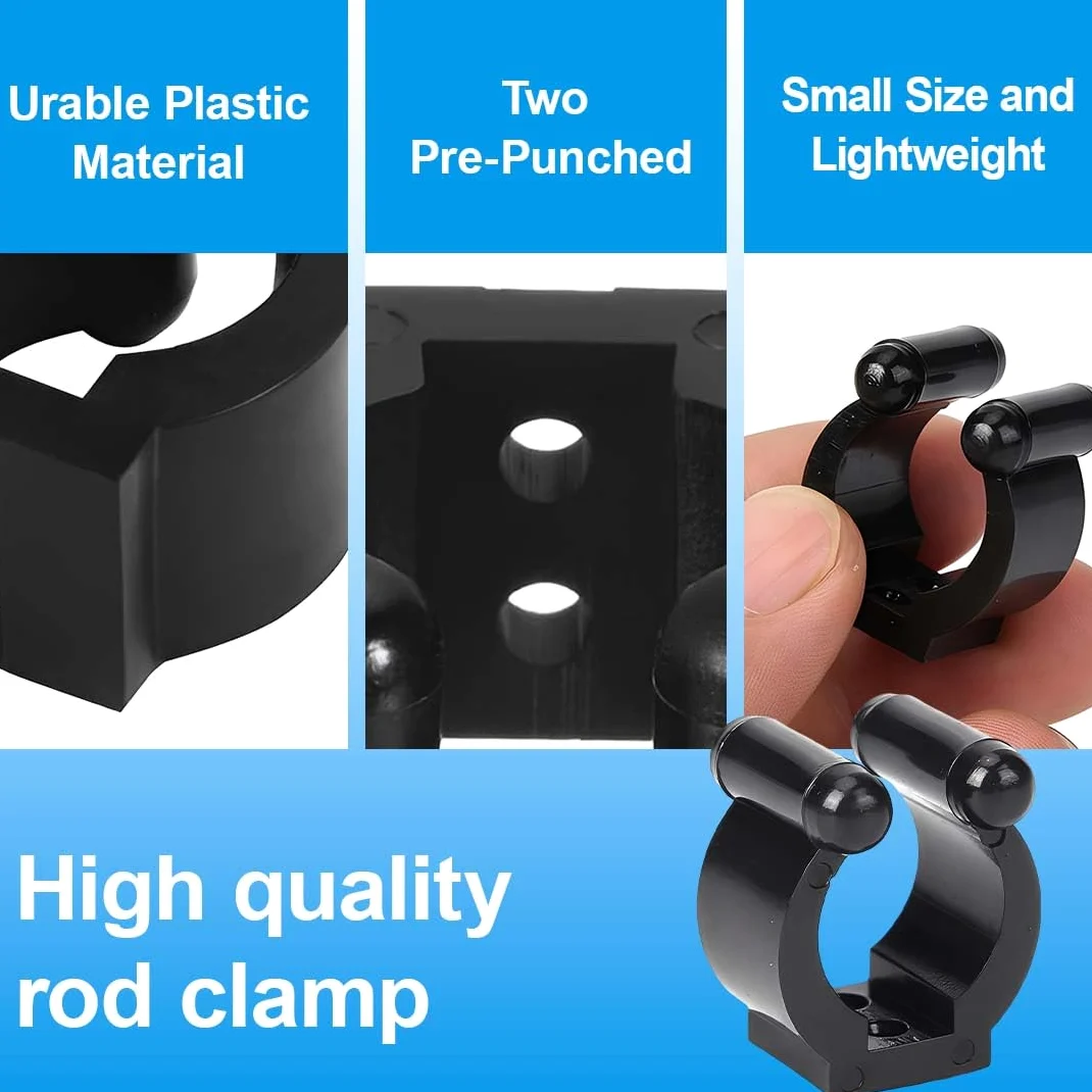 20 Piezas Soporte para Tacos de Billar Snooker,Estante para Tacos de Billar Sticks,Taco de Billar de Plástico Clip,Estantes de Almacenaje de Caña de Pesca,Accesorios de Billar