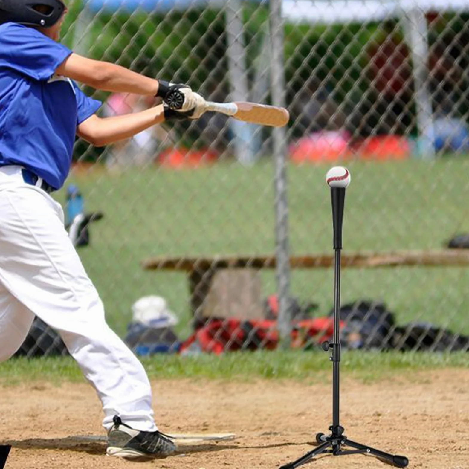 tee Béisbol Juvenil | Base De Béisbol para Niños Pequeños | con Bolsa Edades 3-8 Entrenador Altura Ajustable Trípode para Práctica Interior
