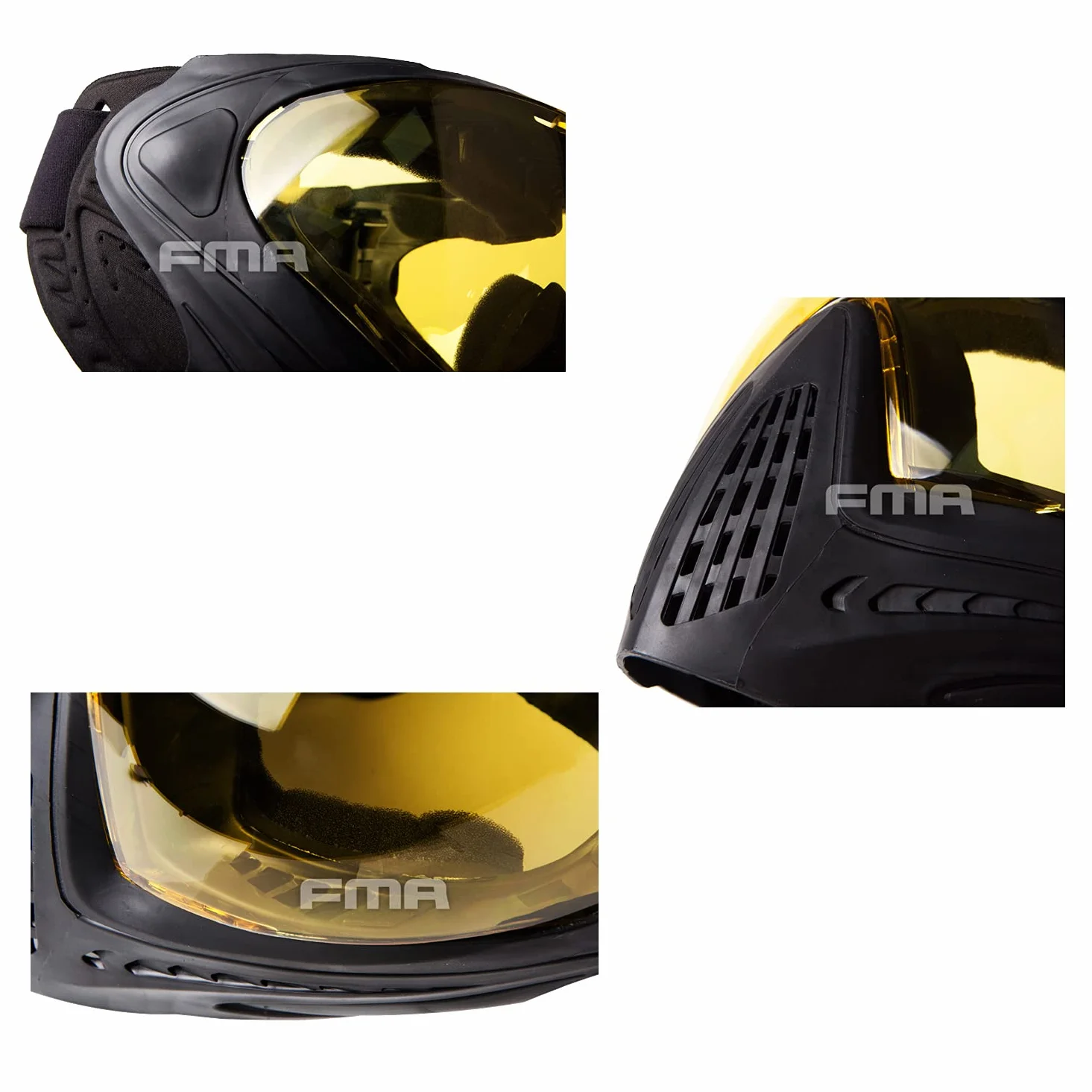 Máscara de cara completa antivaho F1 para Paintball Airsoft