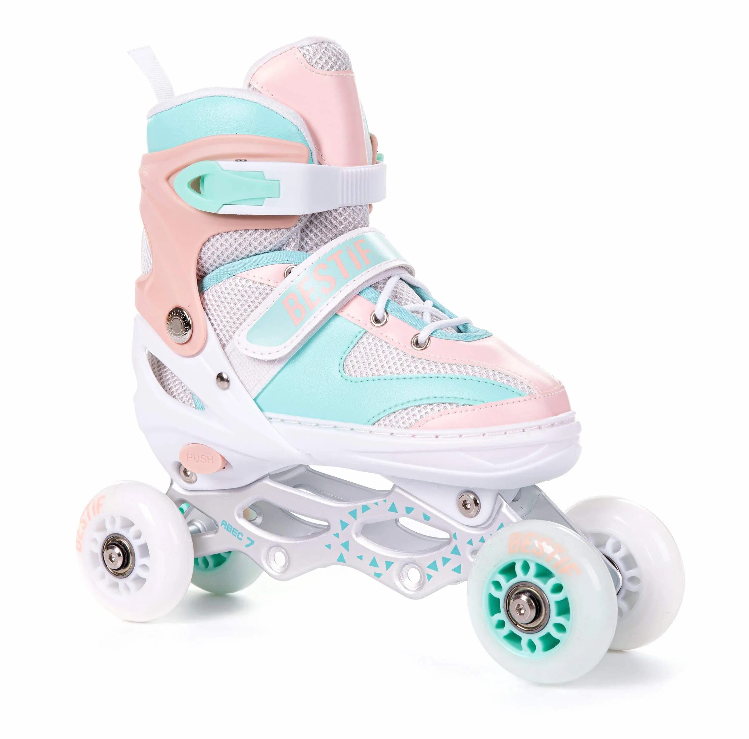 Patines en línea para niños y adultos, patines en línea 4 en 1, patines de hielo ajustables