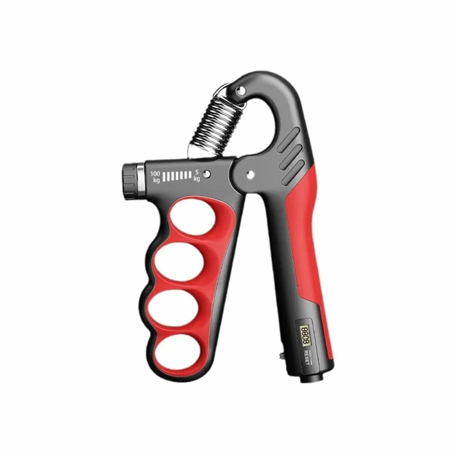 Entrenador de fuerza de prensión, 5-100kg Fortalecedor de mano ajustable Fuerza la muscular(Orange)