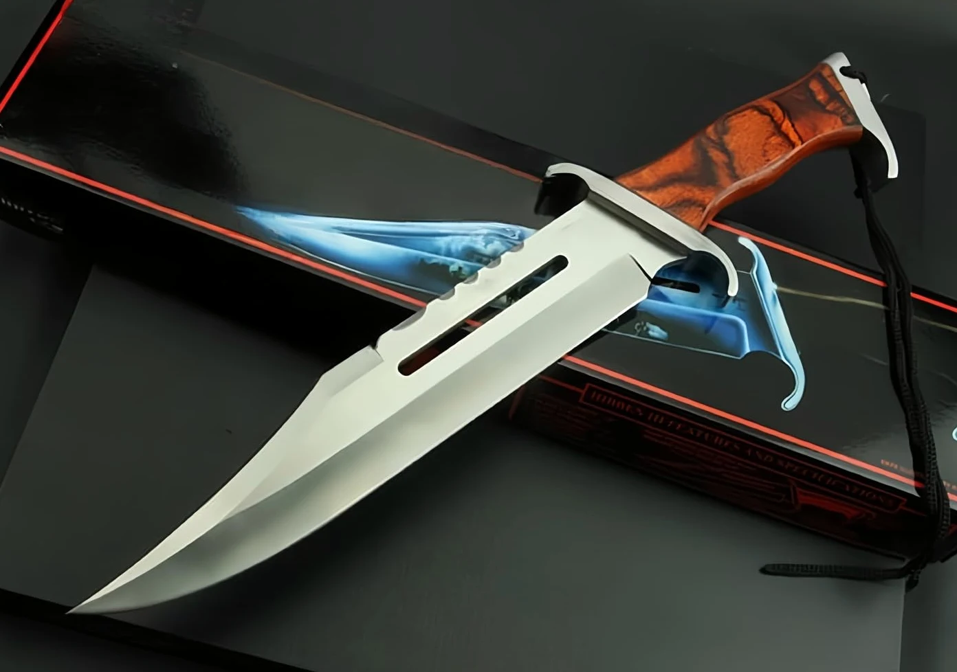 FARDEER KS21 Cuchillo para Exteriores Fijo, Cuchillo de Caza de Hoja Fija, Espiga Completa, Cuchillo de Supervivencia Afilado con Funda, Cuchillo bushcraft con Mango G10, Cuchillo de cinturón