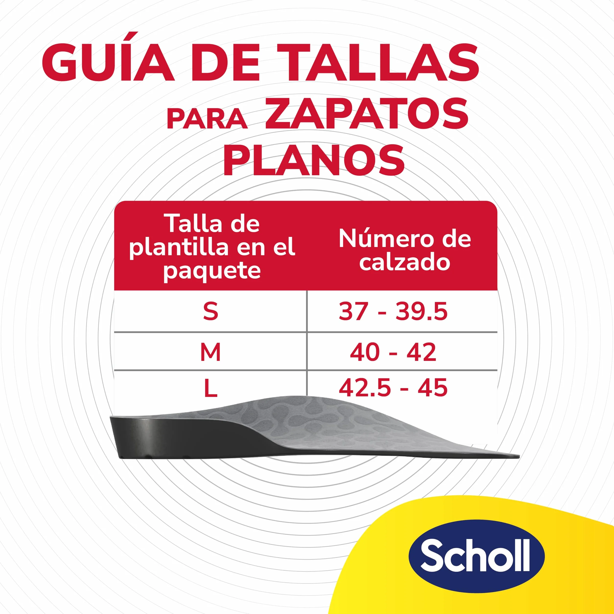 Scholl Plantilla In-Balance Alivio Dolor Rodilla Talón 1 Par Blanco Talla L 42.5-45 2 Unidades