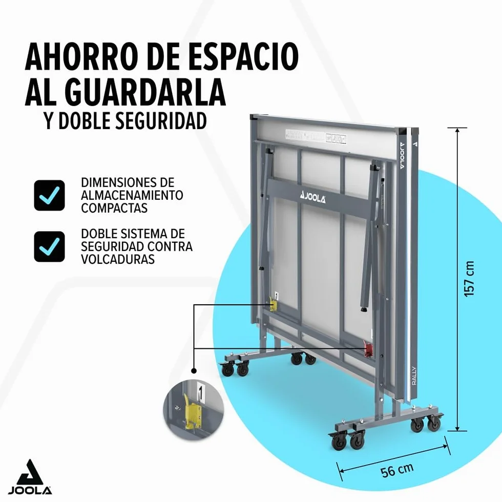JOOLA Mesa de Ping Pong Exterior Rally Plegable Resistente a la Intemperie