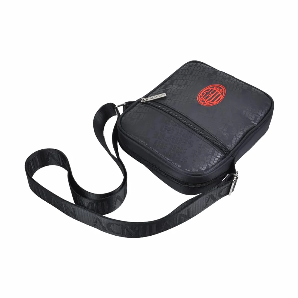 Ac Milan 143414 Milan, Bolso Unisex Adulto, Negro