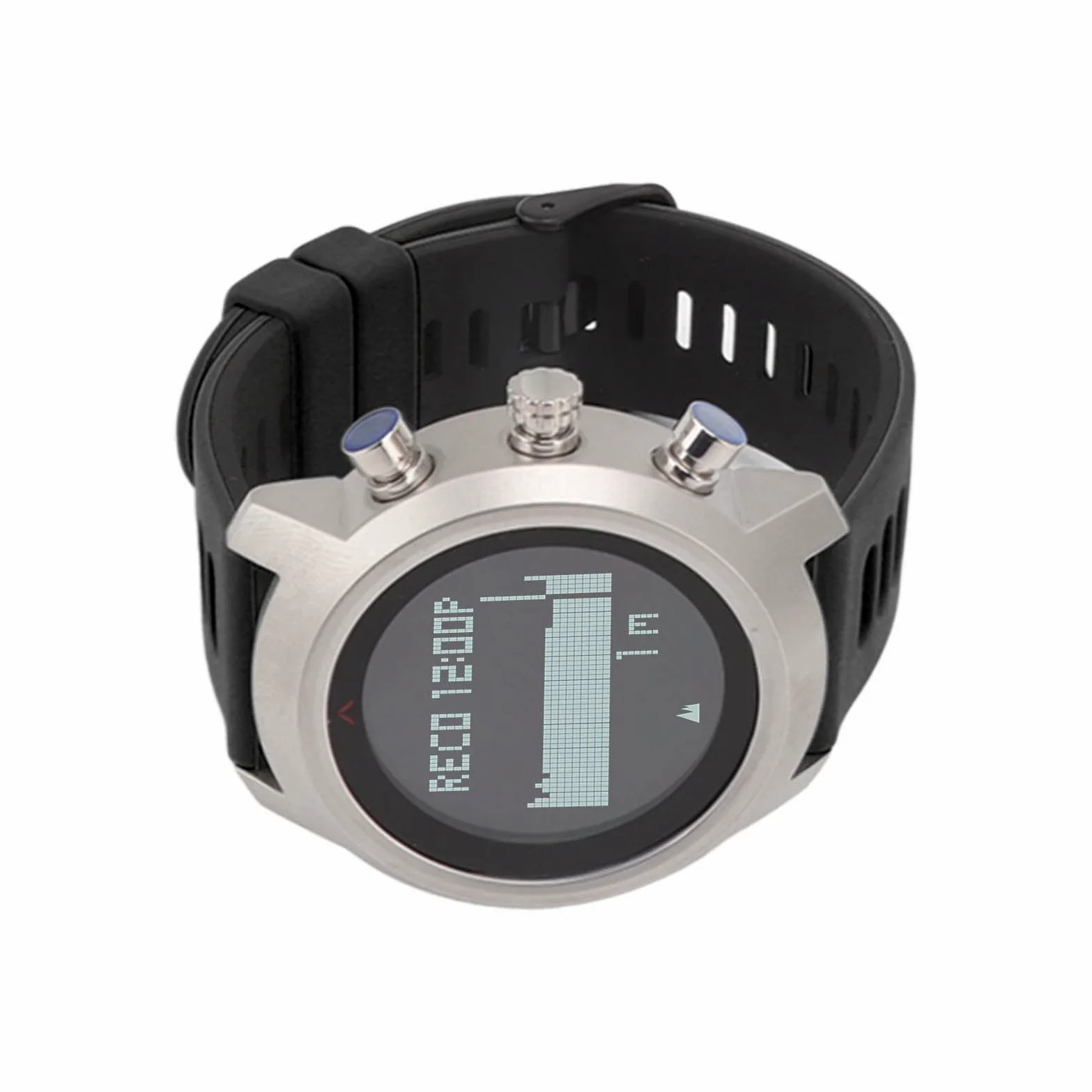 Reloj Deportivo Multifuncional Eléctrico Pantalla Táctil para Buceo Impermeable Actividades Al Aire Acero Inoxidable 1 Unidad (Negra)