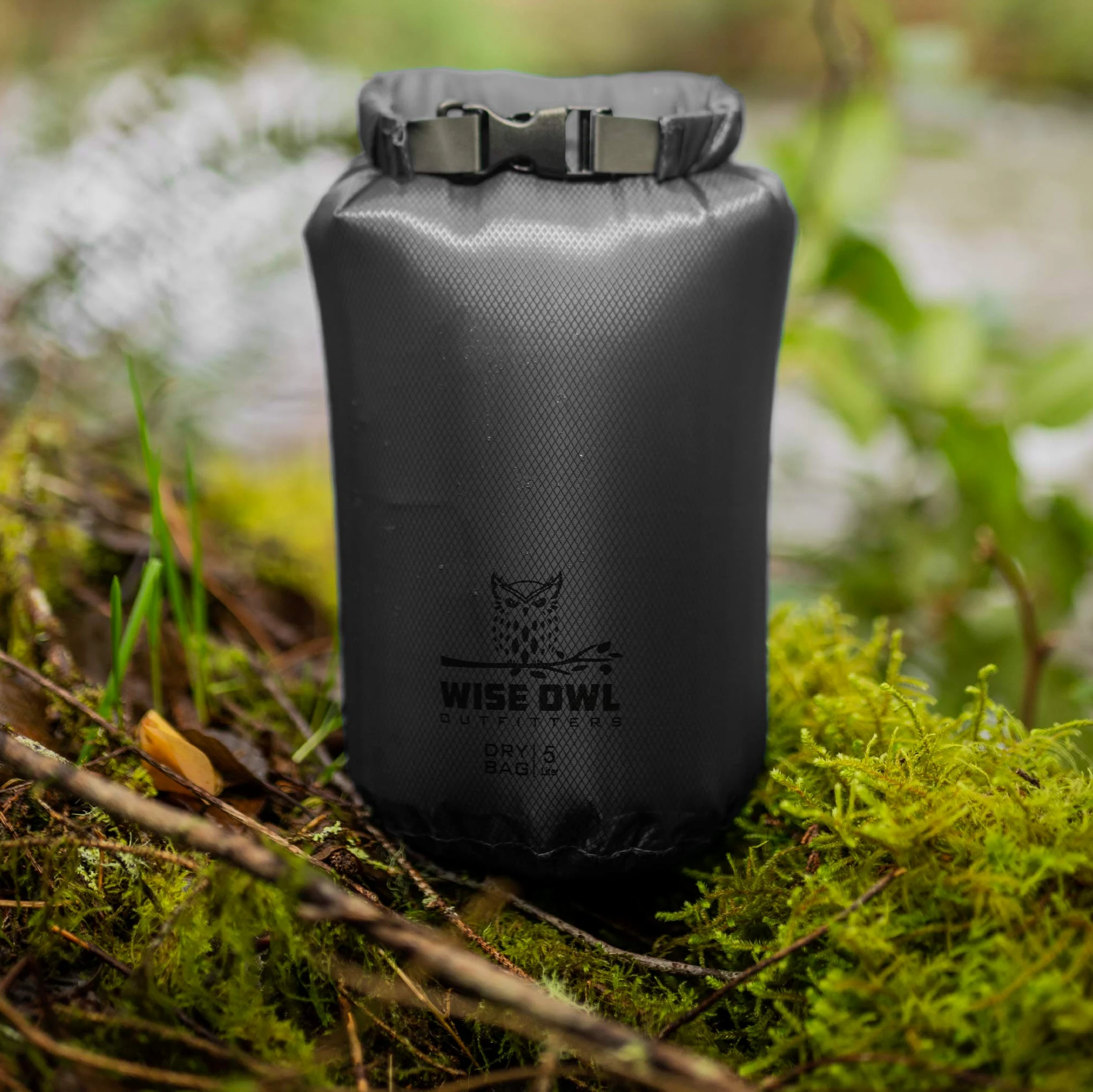 Wise Owl Outfitters Paquete de 3 bolsas impermeables ligeras y herméticas de 5L/10L/20L, bolsas secas pequeñas y grandes para kayak, playa, viajes, canotaje, senderismo