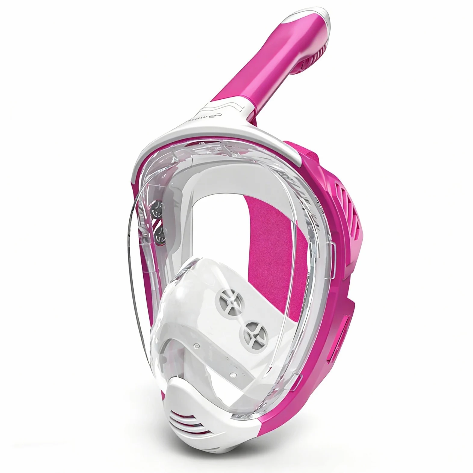 Máscara de Snorkel de Cara Completa Gafas Tubo Visor con Lente PC Transparente y Sellado de Silicona Plegable Adecuada