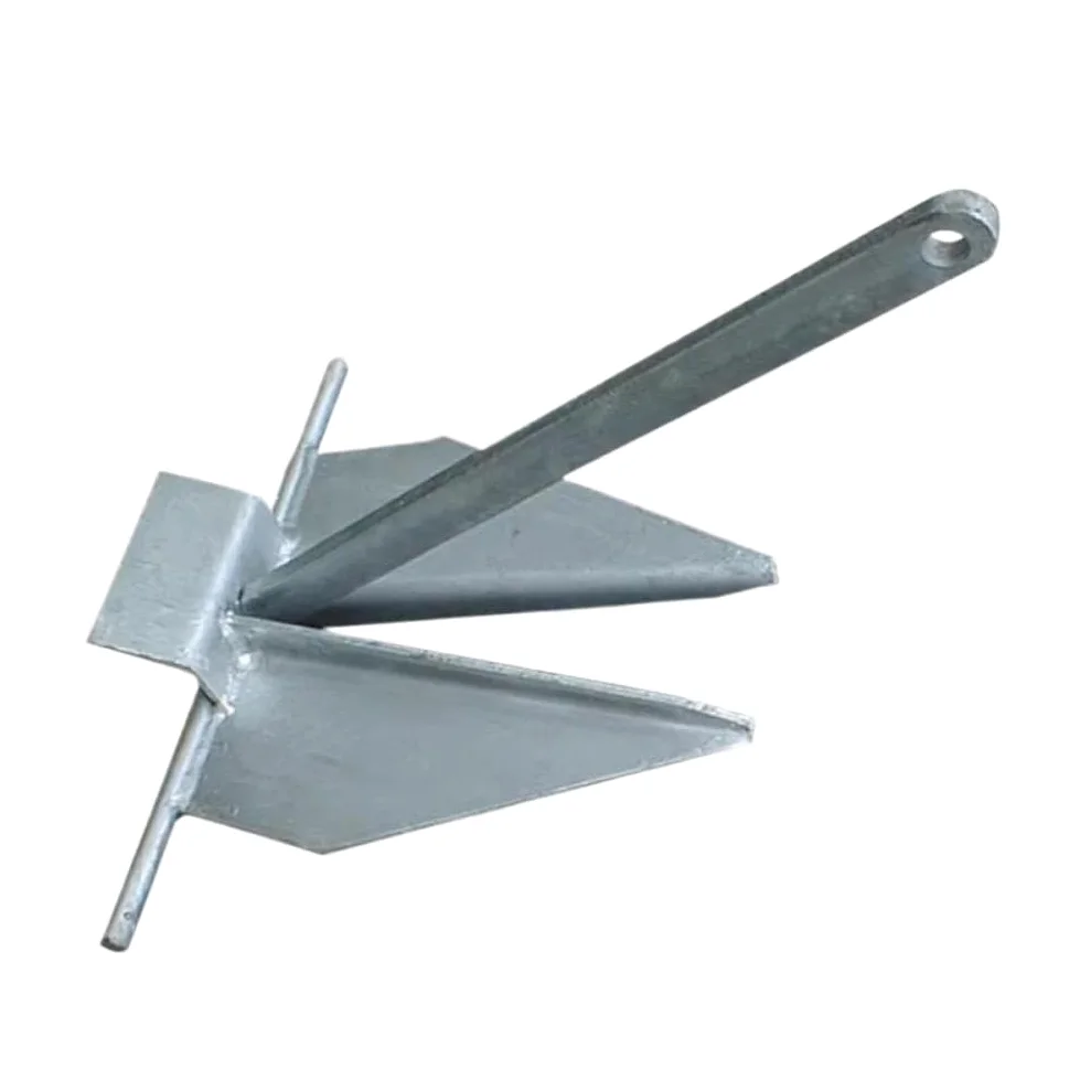 Ancla Danforth Galvanizada en Caliente 10 Kg 22 LB Compatible con Barco Embarcación Marina