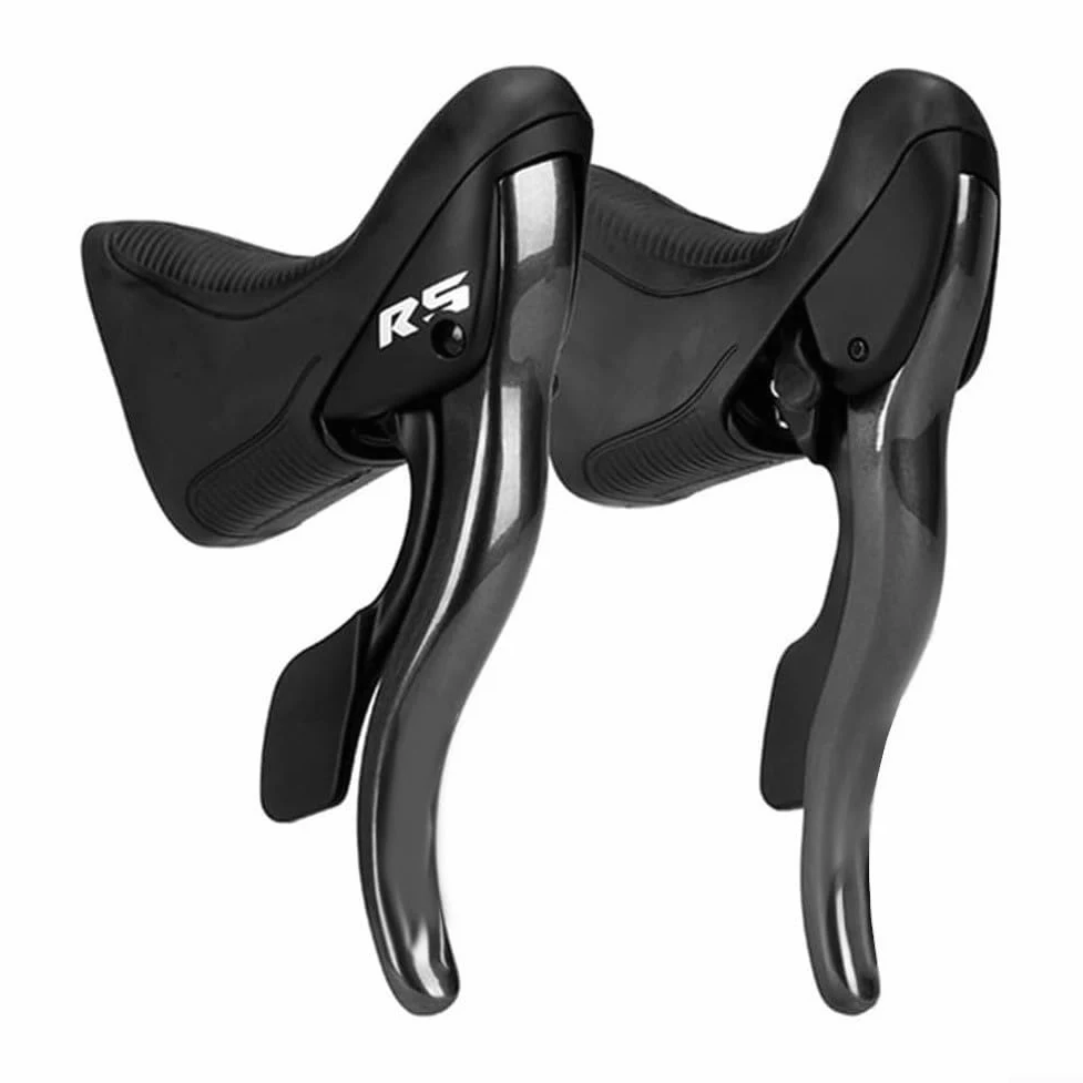 Para LTWOO R2 R3 R5 R7 Kit de palanca de cambios de bicicleta de carretera Aleación de aluminio y ABS Juego de palanca de cambios de bicicleta con cables para transmisión de 7 a 9