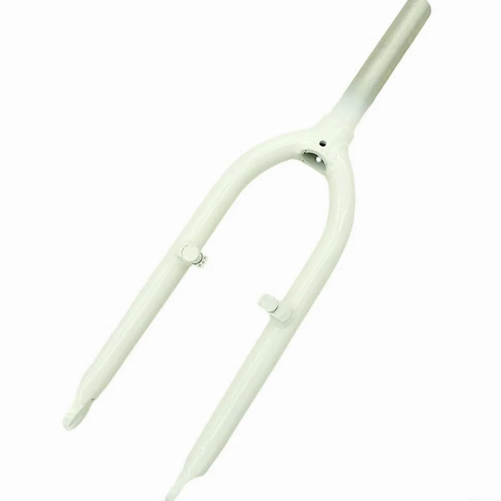 Horquilla delantera de bicicleta plegable de aleación de aluminio de 20 pulgadas con freno en V, tubo superior de 28.6 mm x 170 mm, horquilla de suspensión ligera para ruedas de 20 pulgadas (negro)