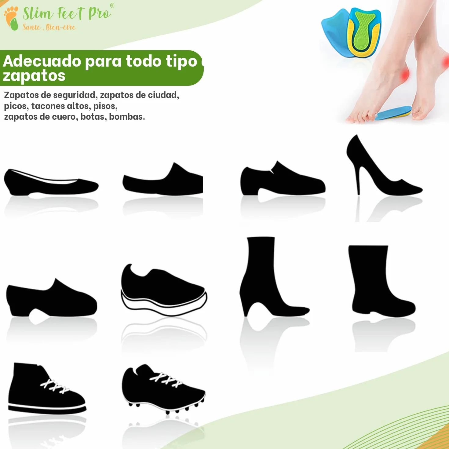 Talonera de silicona gel ortopédico tamaño L para proteger dolor talón aliviar espolón calcáneo fascitis plantar tendinitis