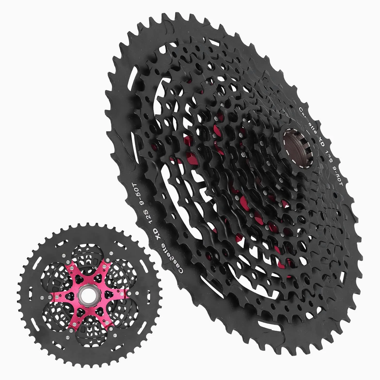 aqxreight Cassette de Aleación de Aluminio para Volante de Bicicleta de 12 Velocidades, Accesorio del 9 50T Xd para Conducción Silenciosa