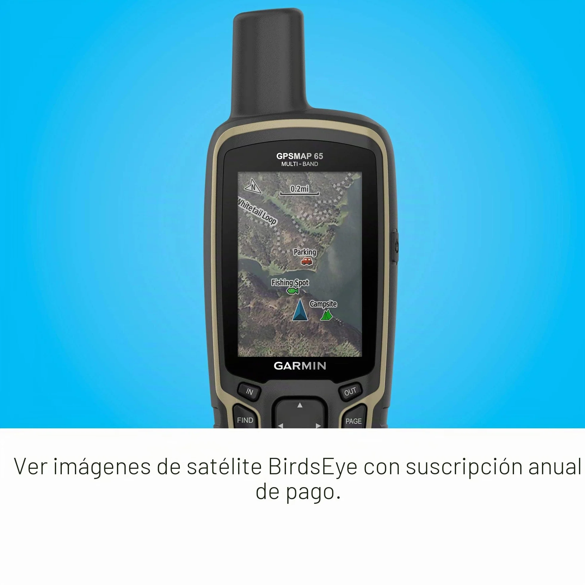 Garmin GPSMAP 65s - Dispositivo de navegación portátil para Exteriores GPS - con maletín de Transporte