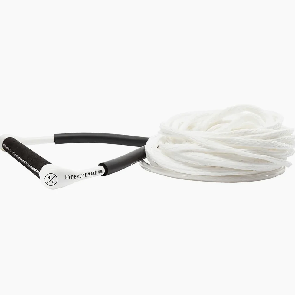Hyperlite 2022 CG Handle 60ft Poly-E Wakeboard Tow Rope White