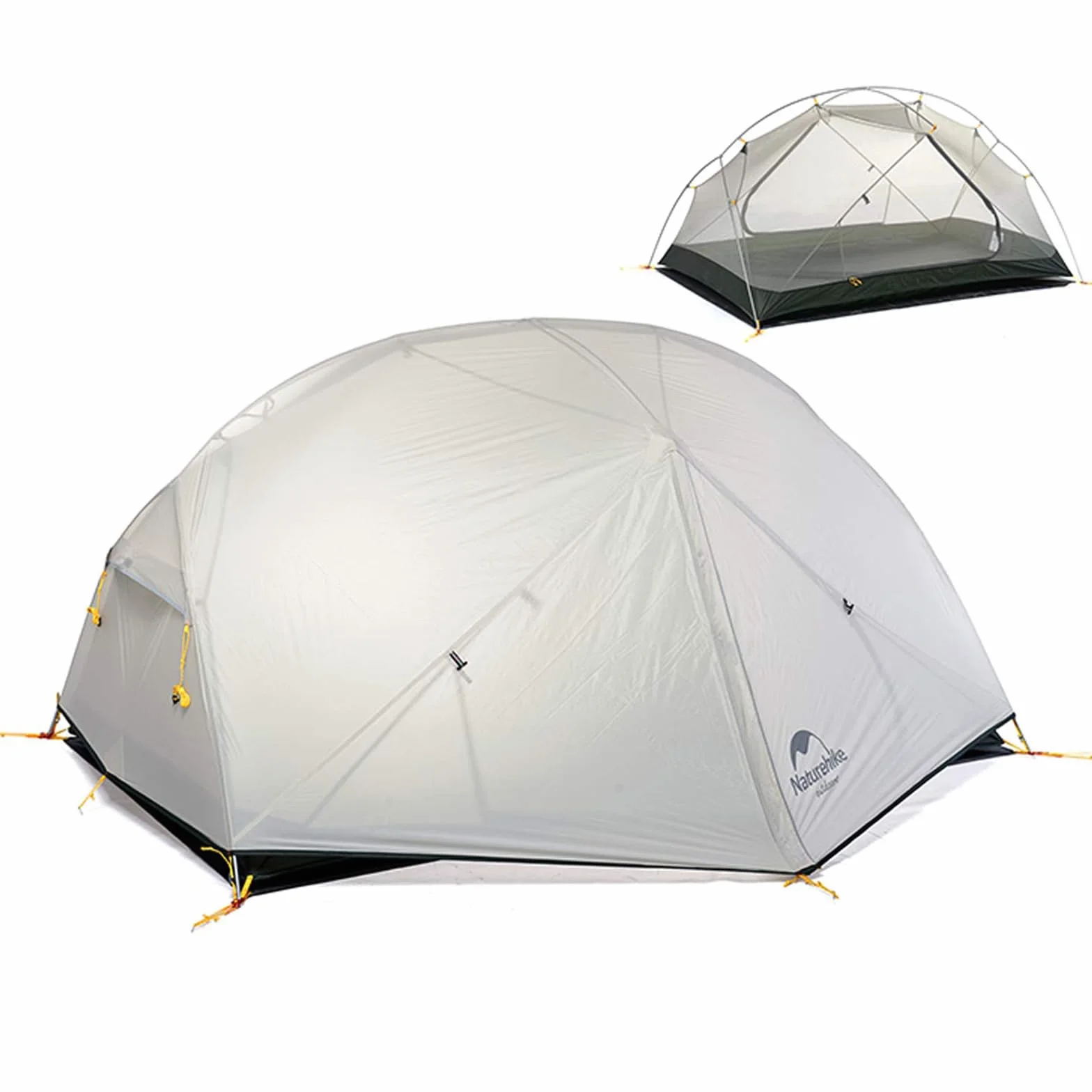 Naturehike Mongar - Tienda de campaña para mochilero, 2 personas, ligera, 3 estaciones, impermeable, para senderismo, doble capa, fácil instalación, doble capa para caza, montañismo, viajes, con