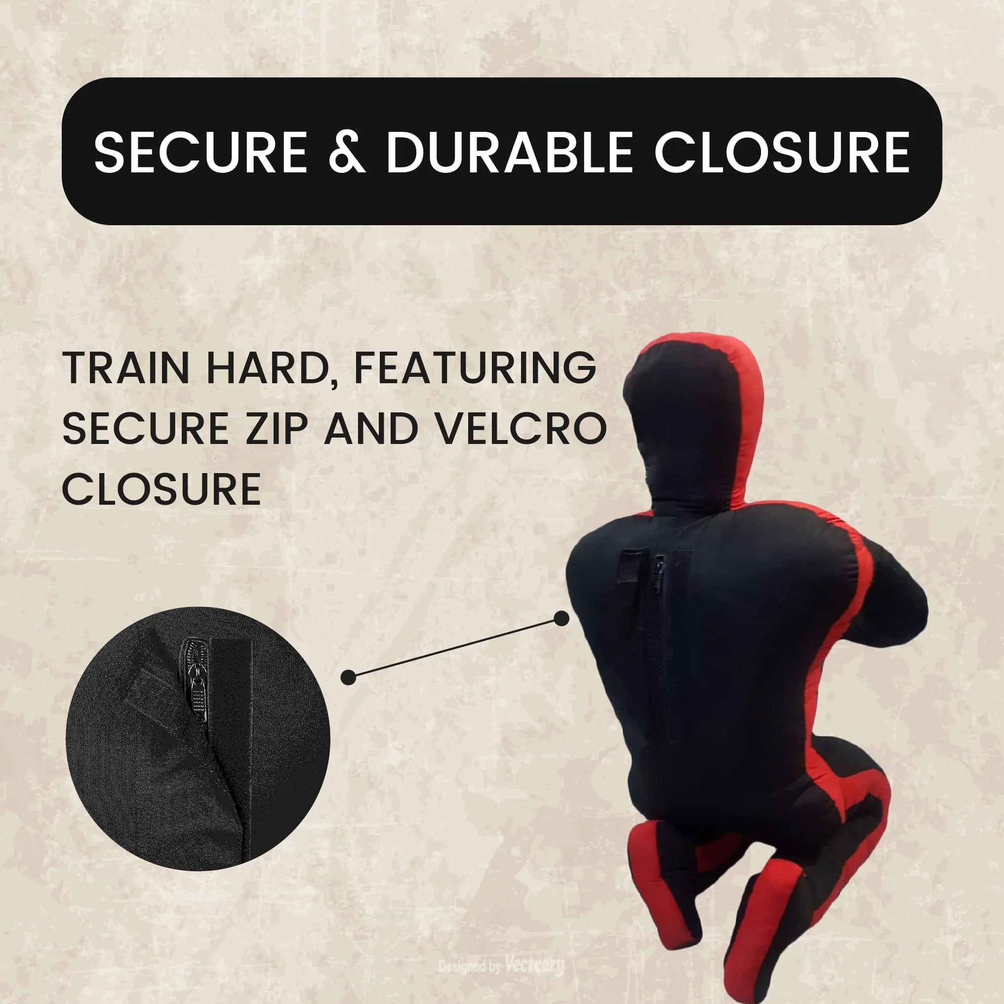 RTX MMA Judo Grappling Dummy Boxing Bag Brazilian Jiu Jitsu Sentado Posición Dummy Lucha Libre Artes Marciales Sumisión Autodefensa Entrenamiento Karate Maniquí | Lienzo - Sin relleno