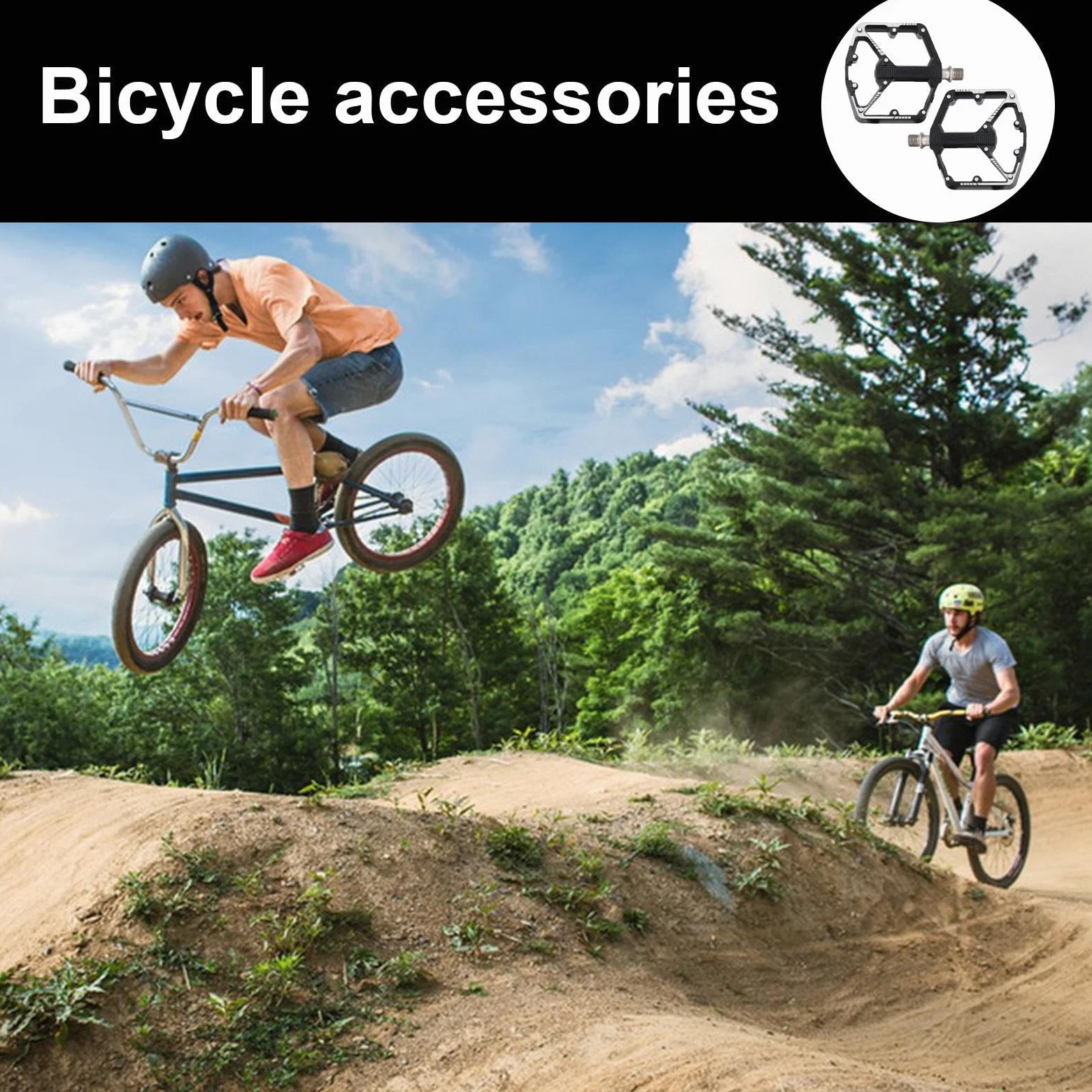 Pedales De Carretera | Rodamientos Suministros De Ciclismo Ligeros | Pedales Con Puntas Antideslizante | Para Hombres Mujeres Entrenamiento Al Aire Libre Ejercicio Viaje
