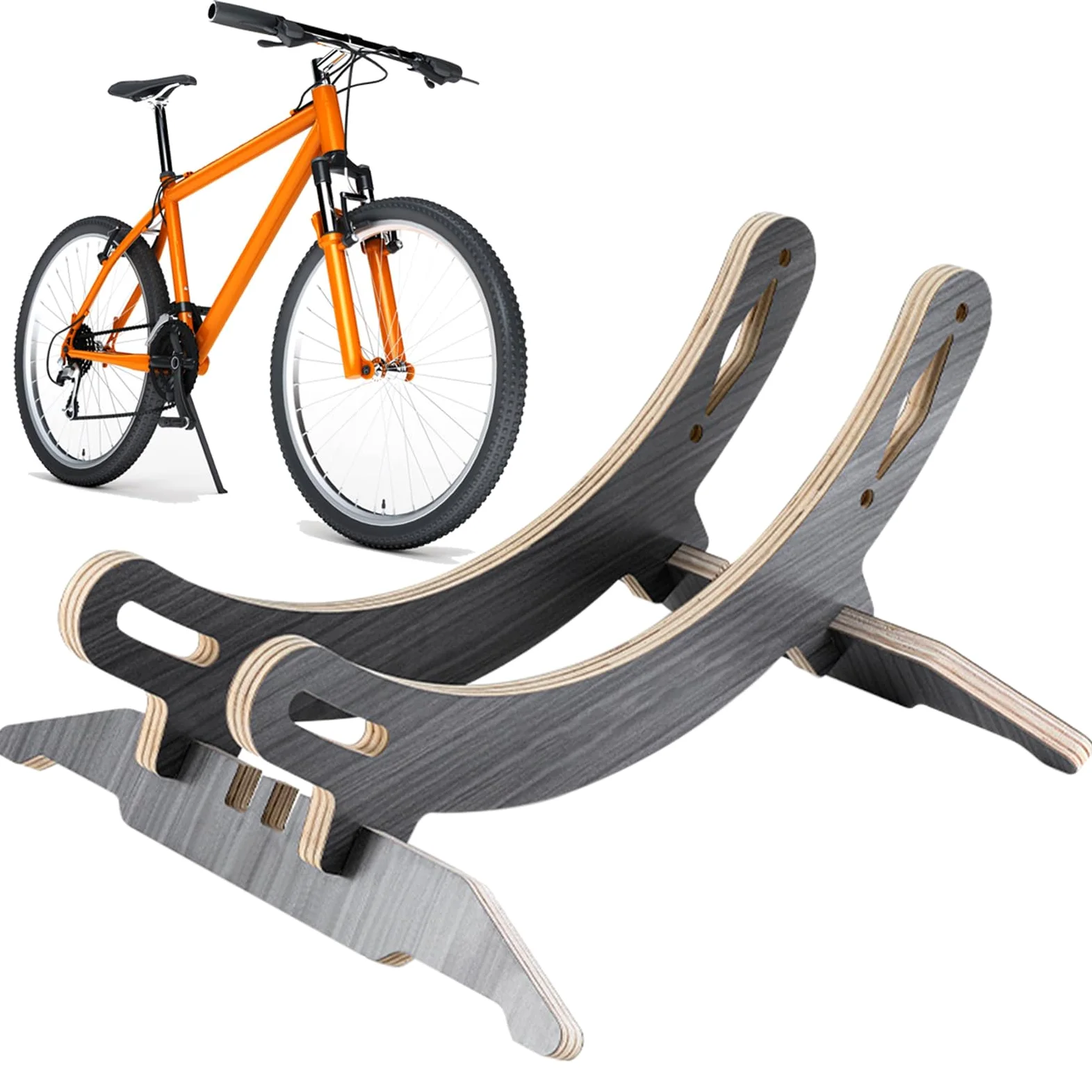 Soportes para Bicis Almacenamiento Desmontable Y Ajustable | Almacenamiento para Bici en Interiores Para Exhibición de Bicicletas y Ciclistas en Interior, Apartamento, Garaje, Suelo,