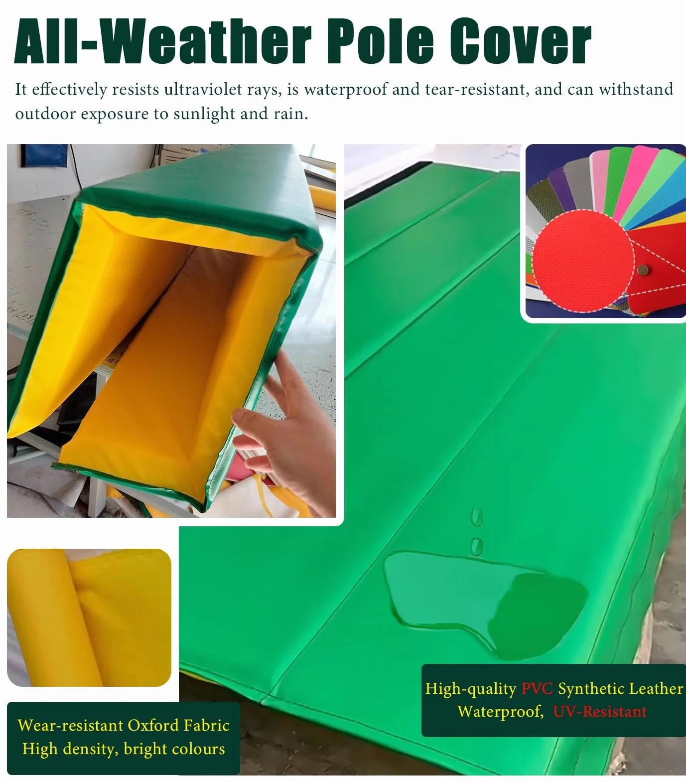 Genérico Protector de Postes para Aros de Baloncesto y Postes de Voleibol Resistente a los Rayos UV, de 30 x 30 cm (12 x 12 Pulgadas), para Postes Cuadrados: Equipo de Seguridad Duradero para Deporte