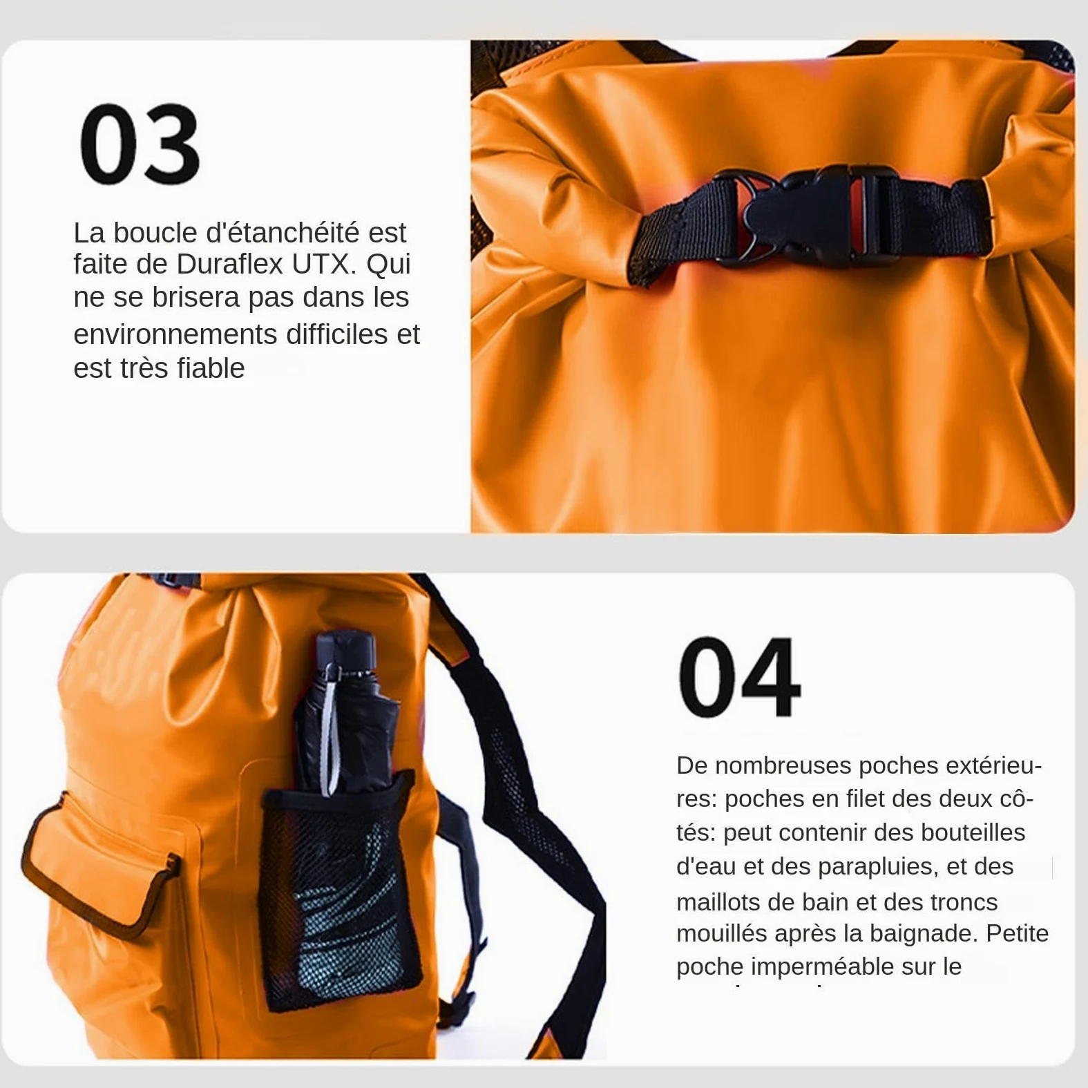 Hiking Backpacking - Paquete de mochila impermeable para acampada, incluye correas de hombro acolchadas, 22,05 pulgadas, 16 L, Lightweight Outdoor Travel Daypack for Hiking, Trekking, and Water Sports