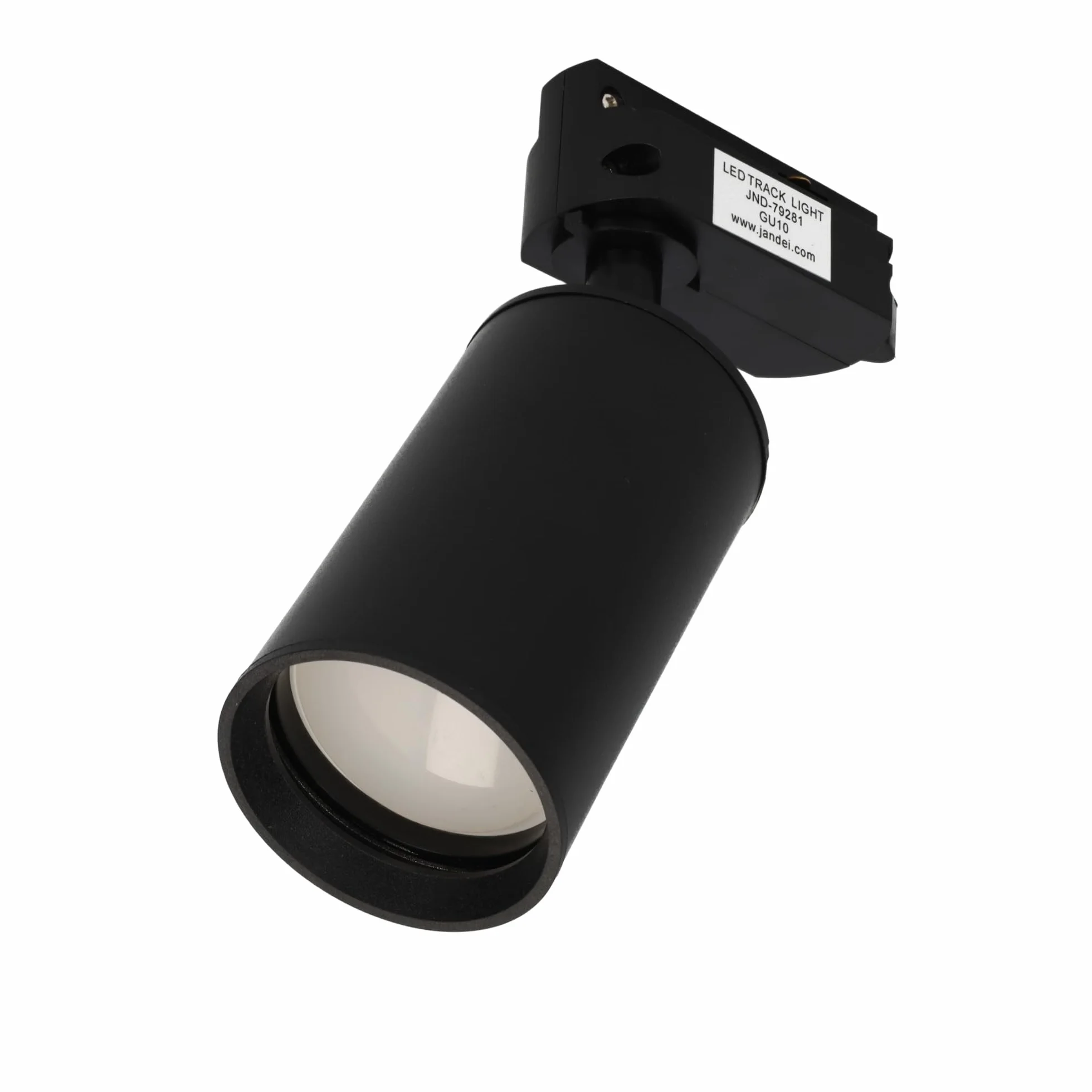 Pack 5x Foco Carril Orientable GU10 Monofásico 220V Aluminio Negro Iluminación Direccional