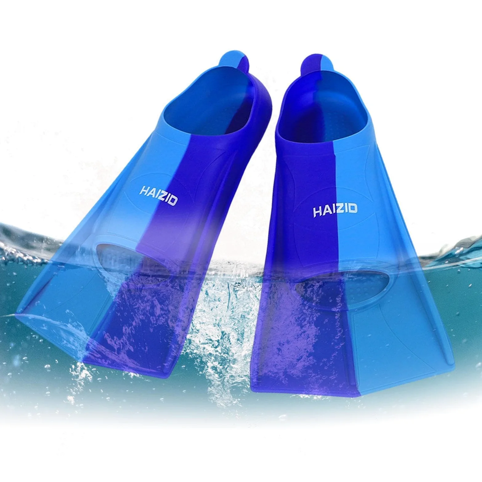 Aletas de natación – Equipo de natación de silicona suave, coloridas ayudas de natación para esnórquel | Aletas de natación antideslizantes con capa protectora, cómodas aletas de capa protectora para
